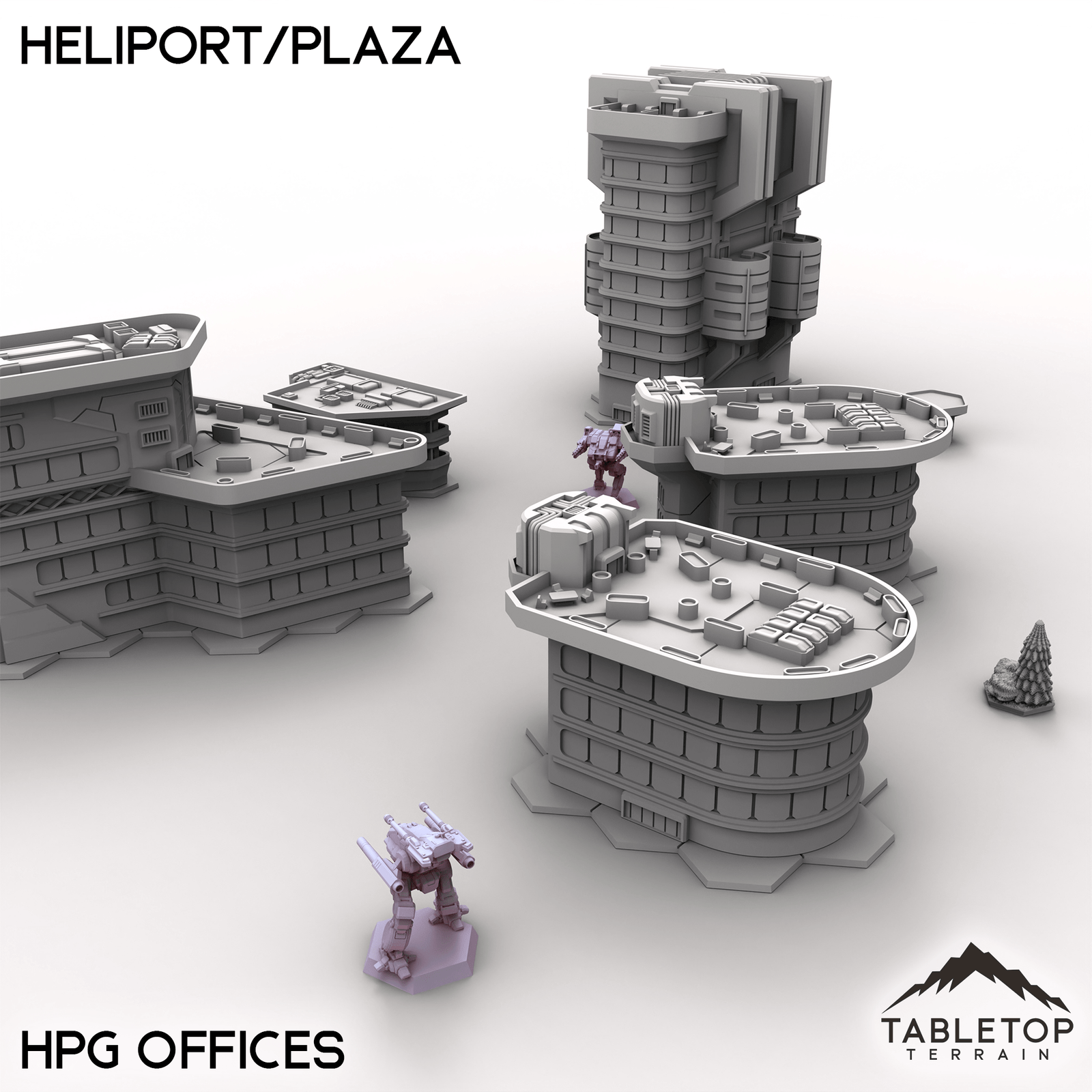 HEXTECH Heliport/Plaza - City Map Pack