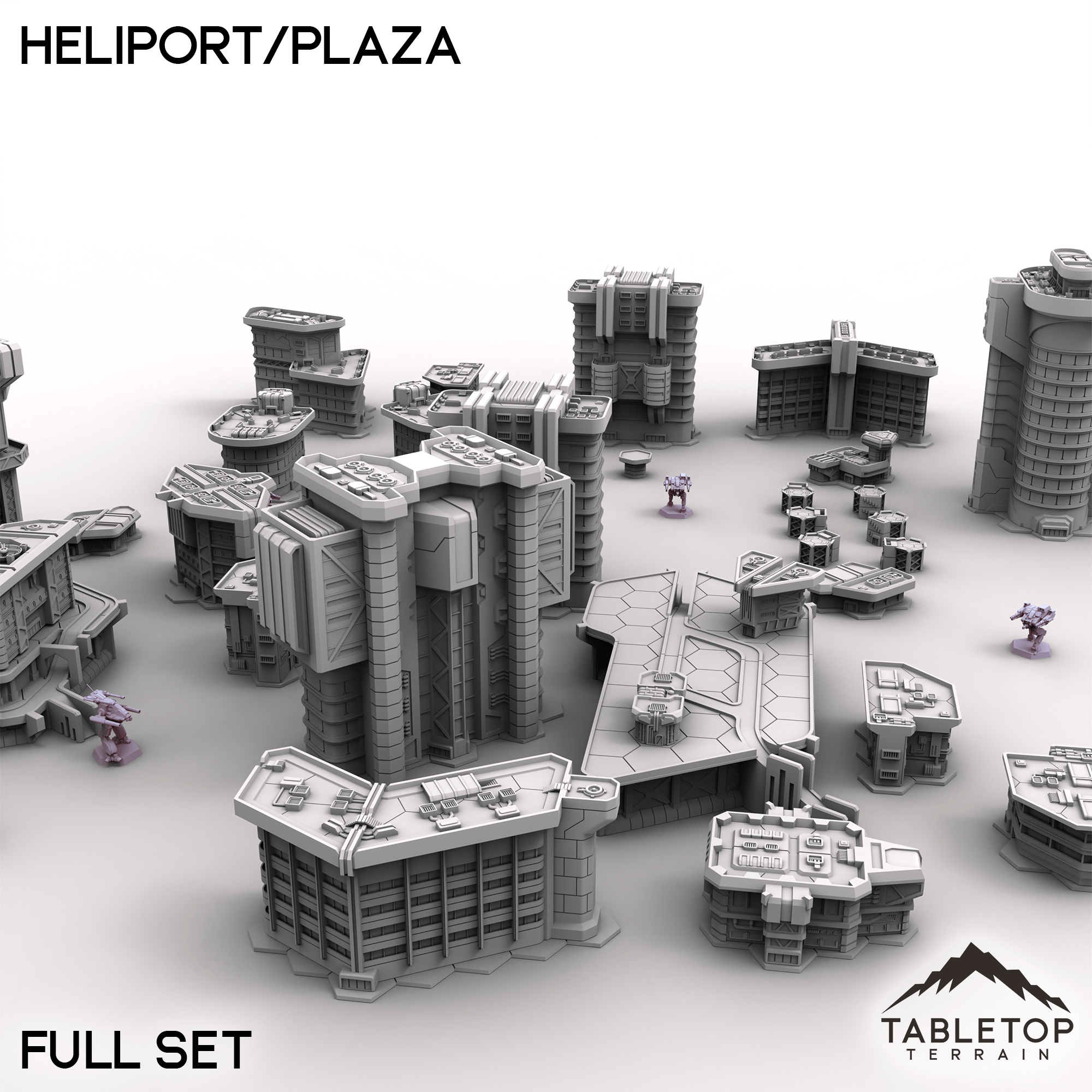 HEXTECH Heliport/Plaza - City Map Pack