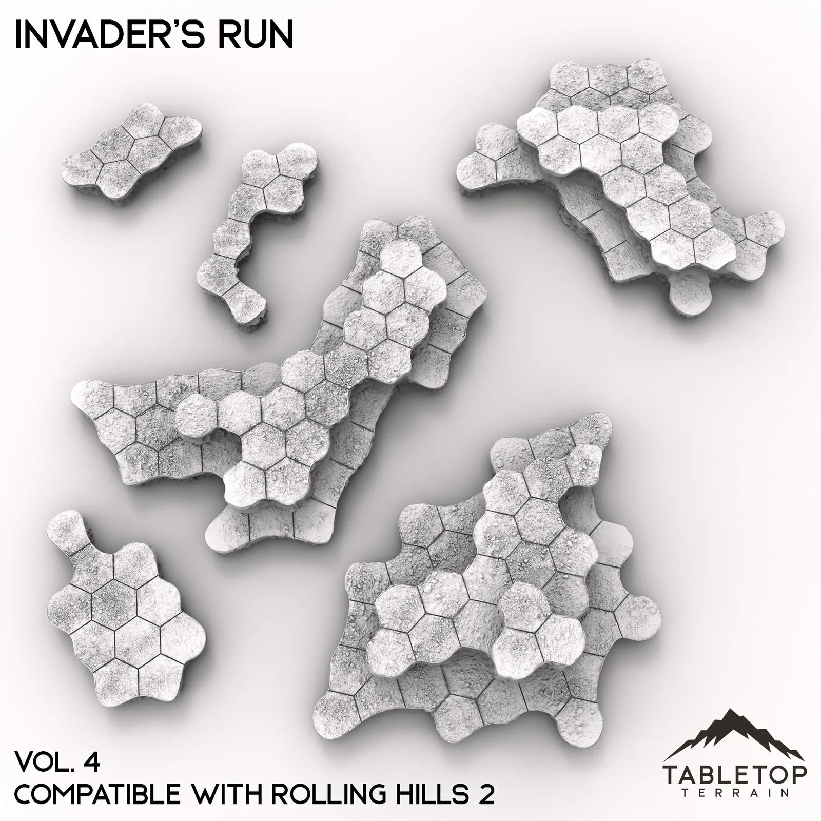 HEXTECH Invader's Run Map Hill Sets - 6mm