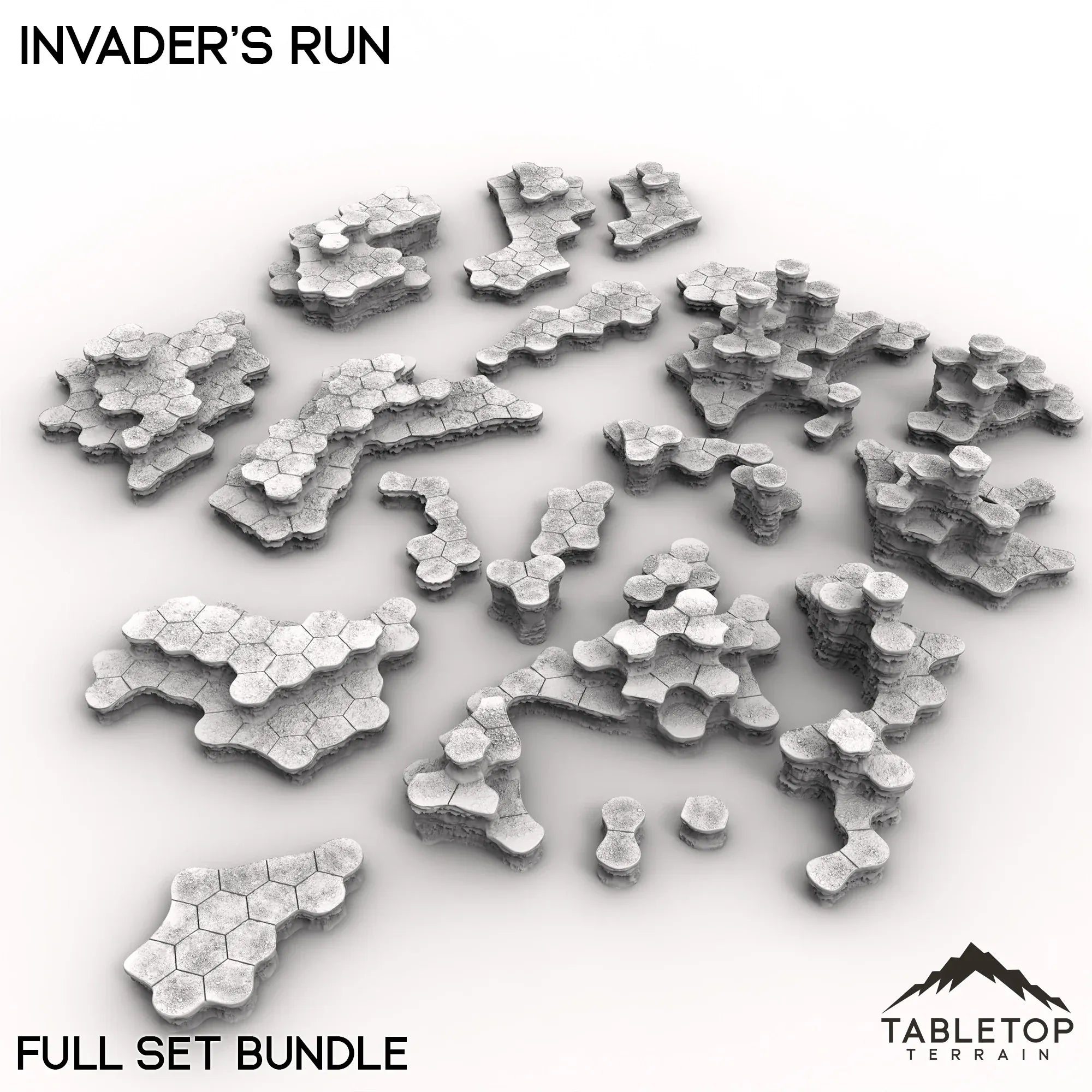 HEXTECH Invader's Run Map Hill Sets - 6mm