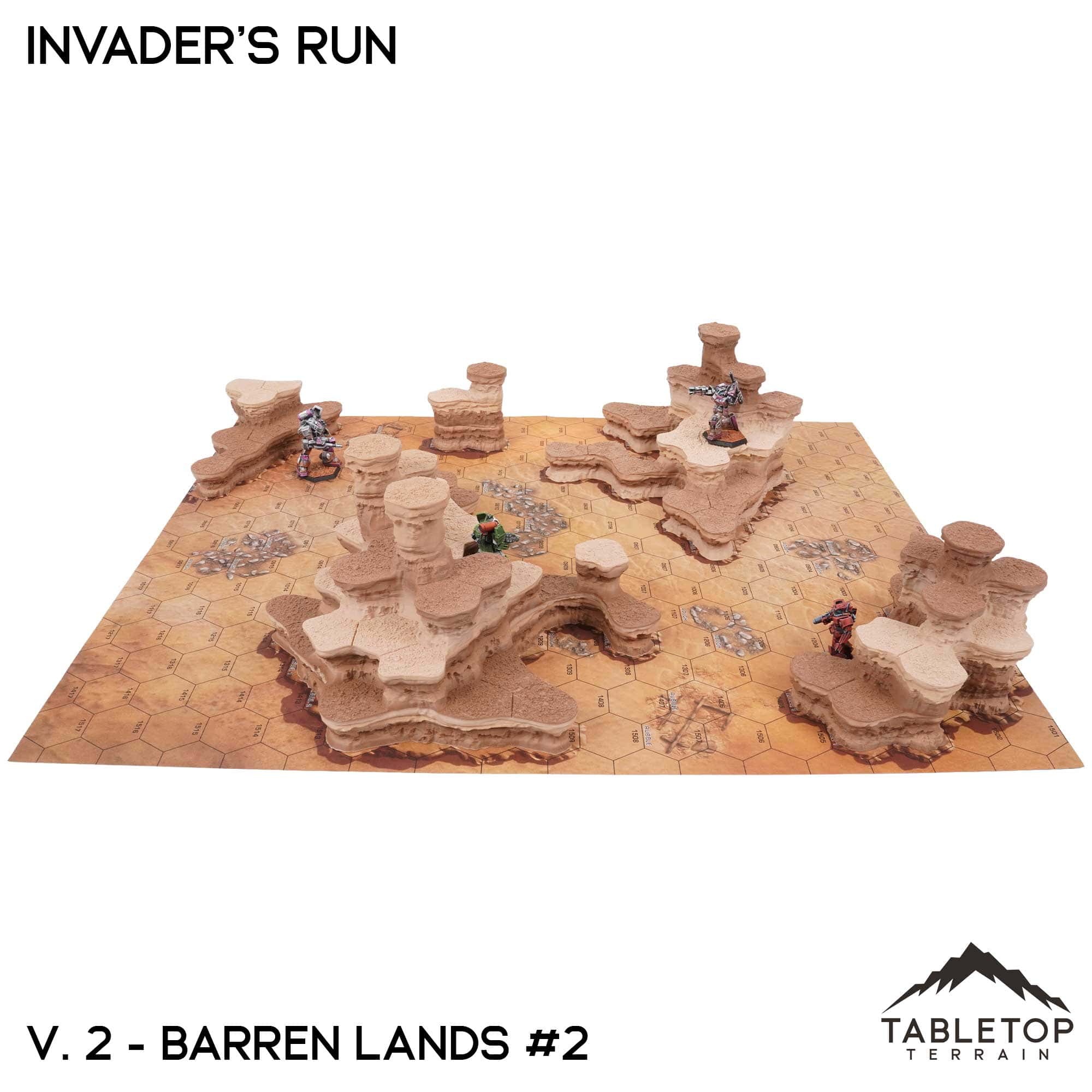 HEXTECH Invader's Run Map Hill Sets - 6mm