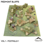 HEXTECH Piedmont Bluffs Map Hill Set - 6mm