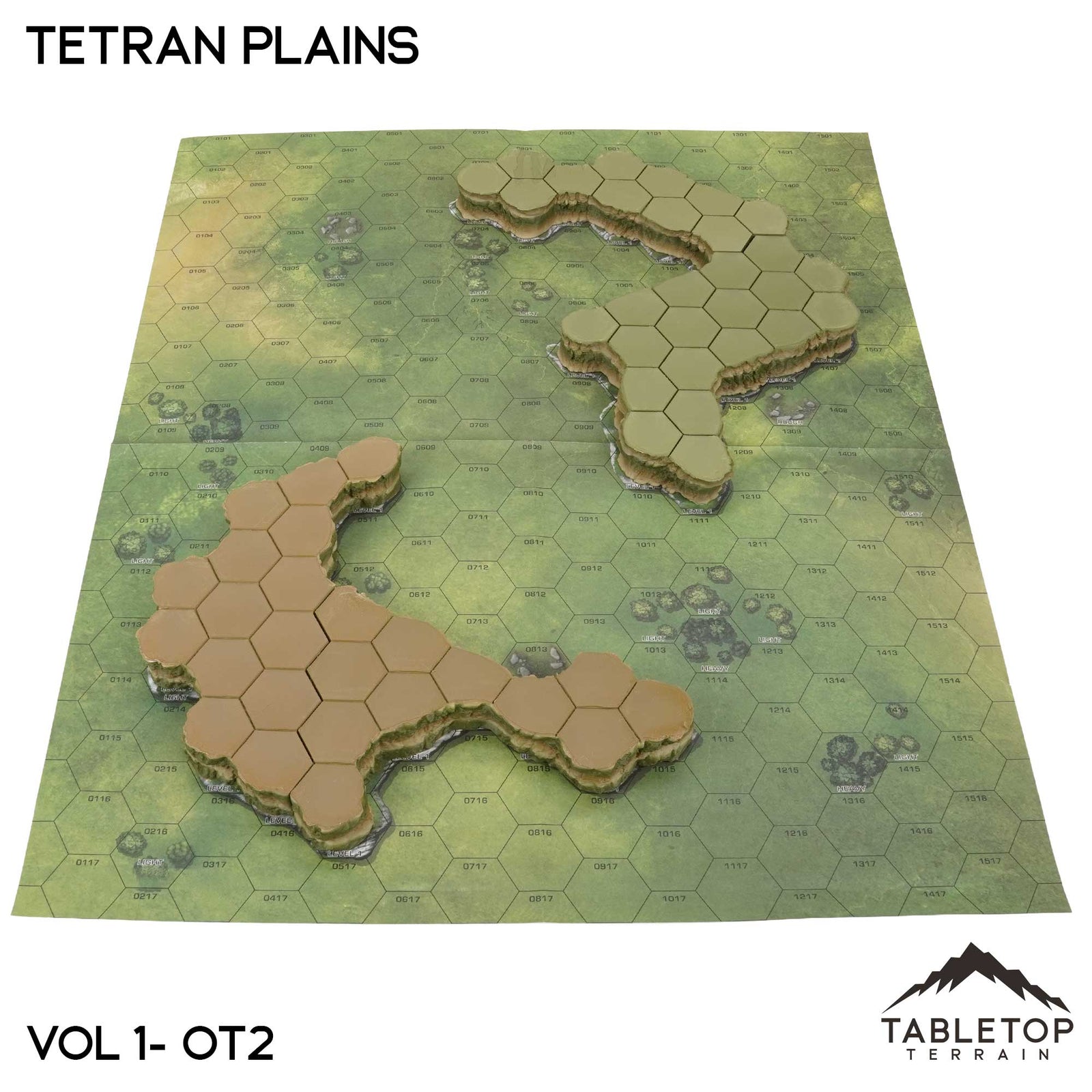 HEXTECH Tetran Plains Map Hill Set - 6mm