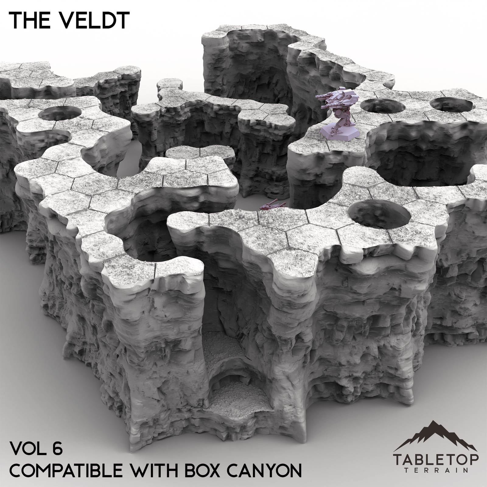 HEXTECH The Veldt Map Hill Sets-6mm