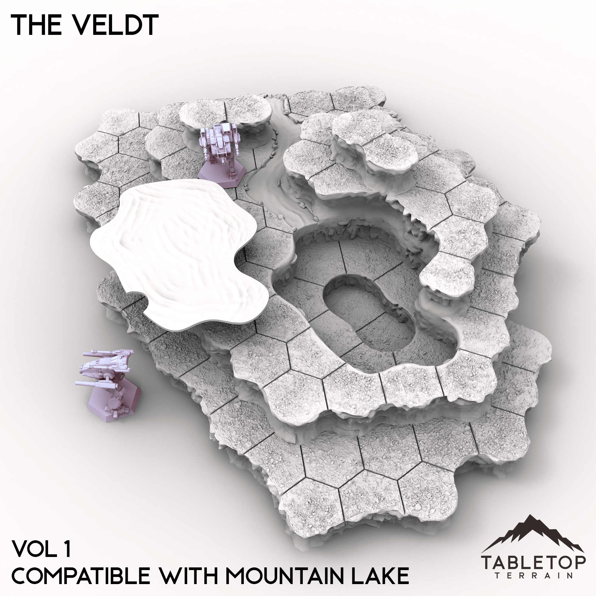 HEXTECH The Veldt Map Hill Sets-6mm