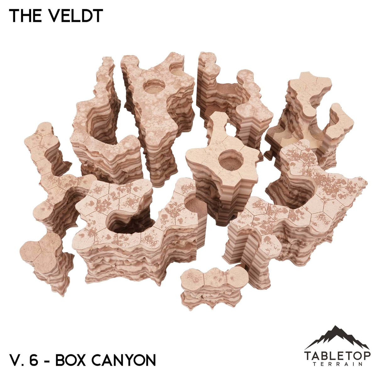 HEXTECH The Veldt Map Hill Sets-6mm