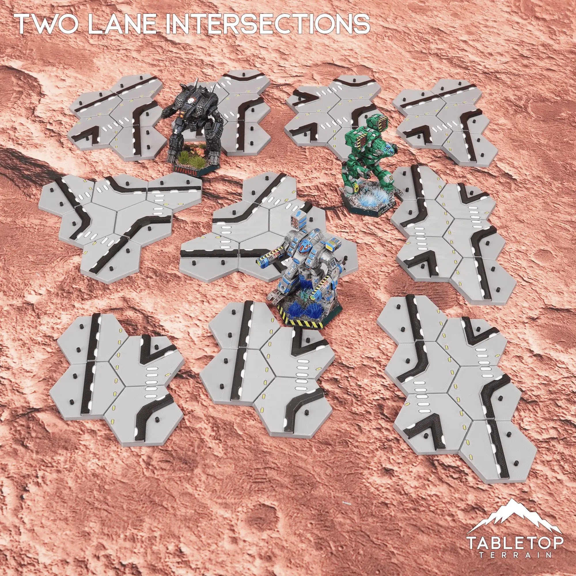 HEXTECH Two Lane Intersections Bundle