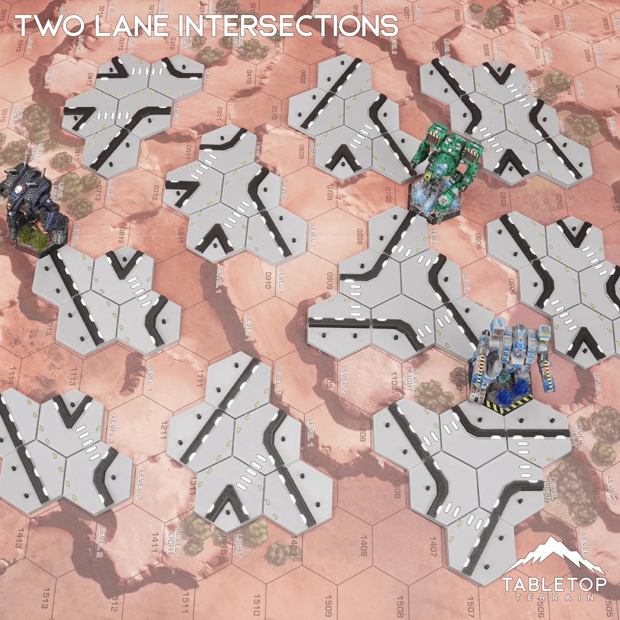 HEXTECH Two Lane Intersections Bundle