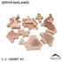 HEXTECH Zephyr Badlands Map Hill Sets - 6mm