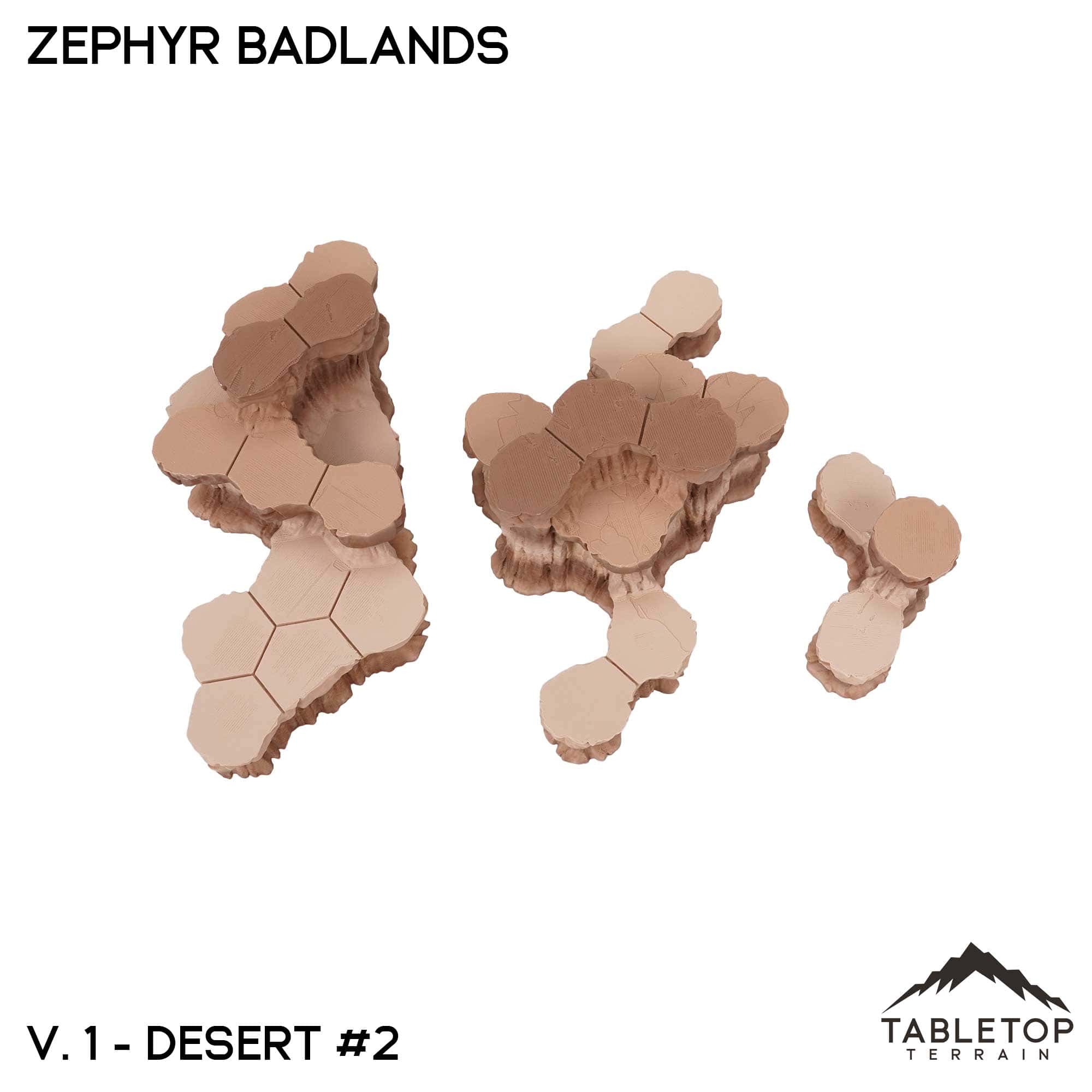 HEXTECH Zephyr Badlands Map Hill Sets - 6mm