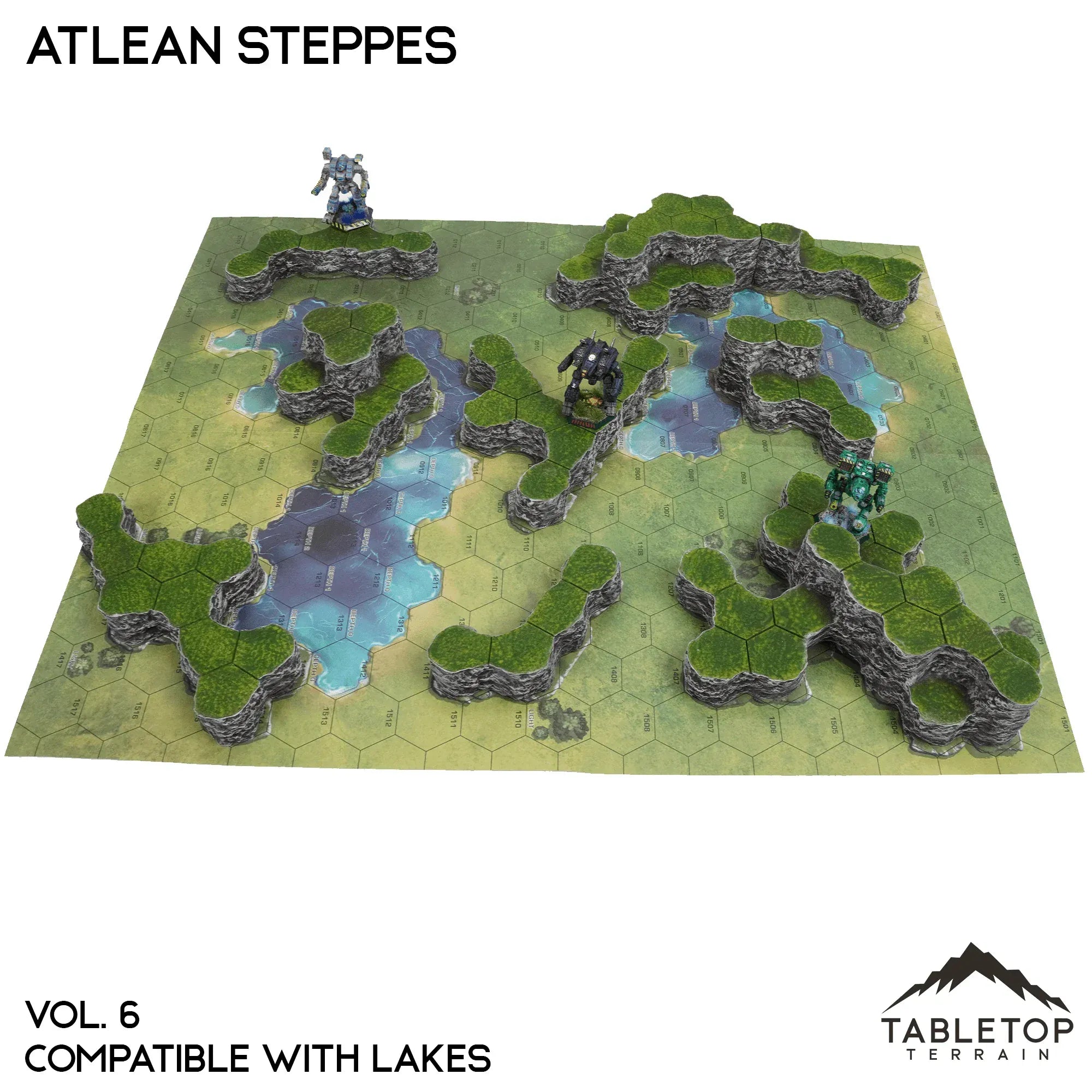 Lakes Compatible Map Hill Sets - Atlean Steppes