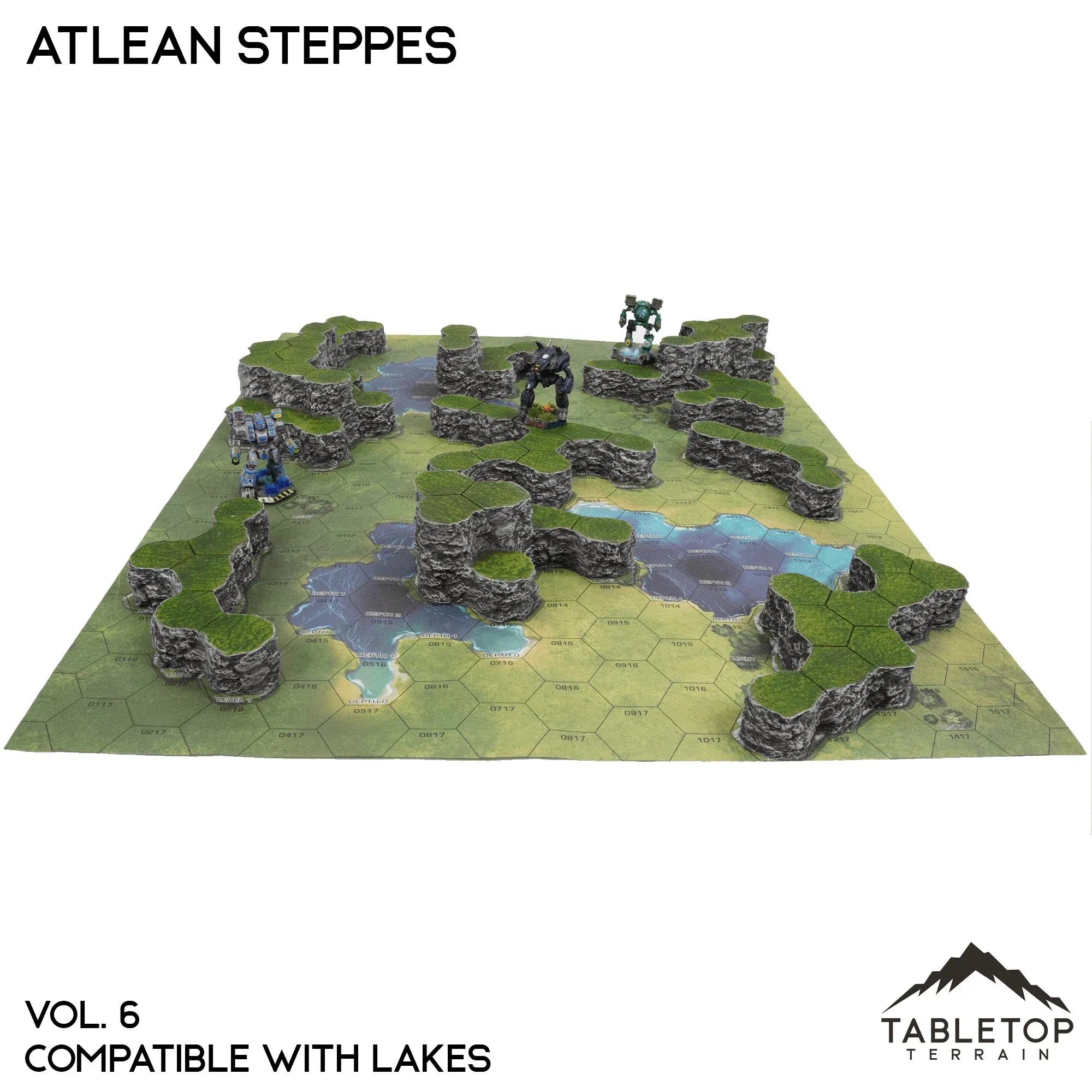 Lakes Compatible Map Hill Sets - Atlean Steppes