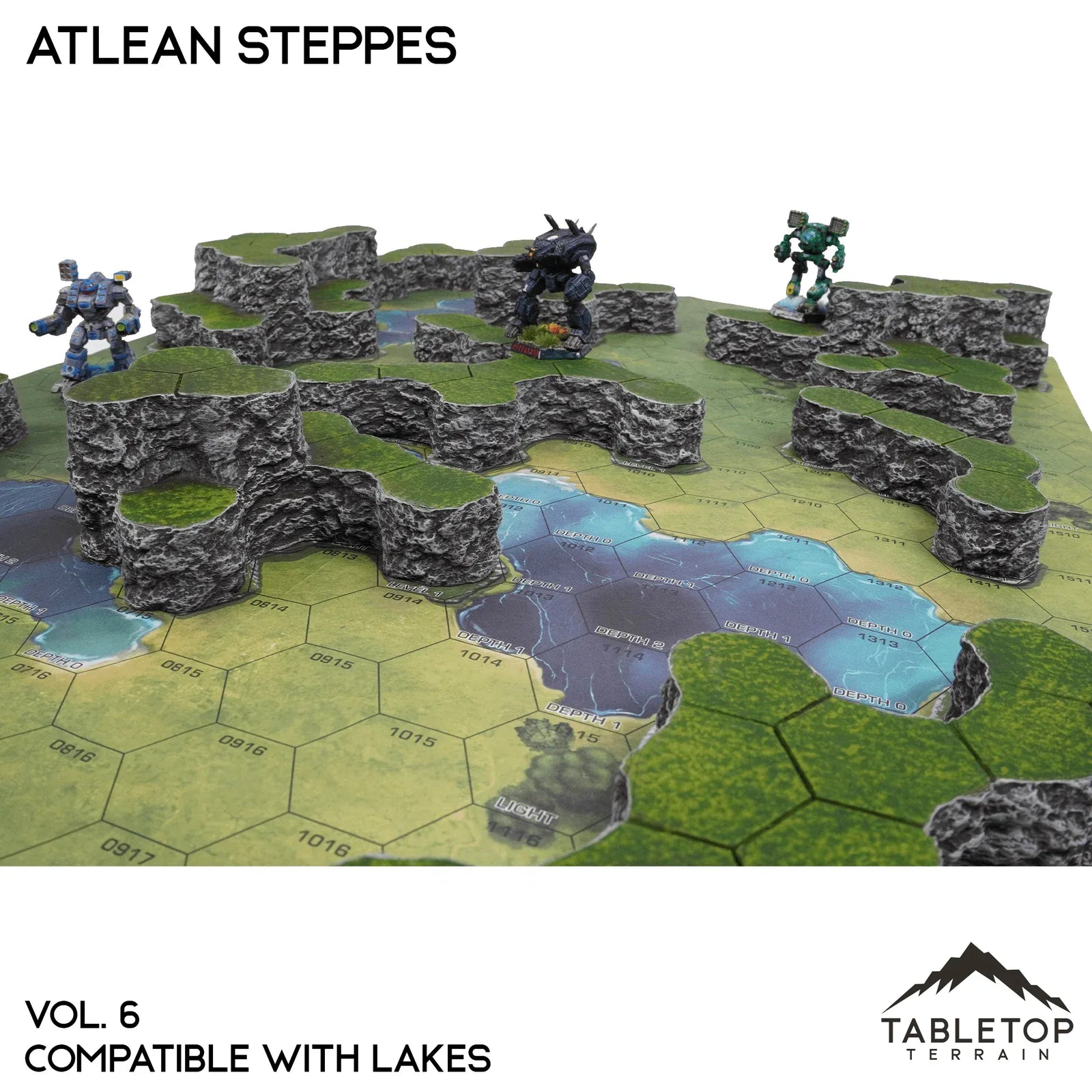 Lakes Compatible Map Hill Sets - Atlean Steppes