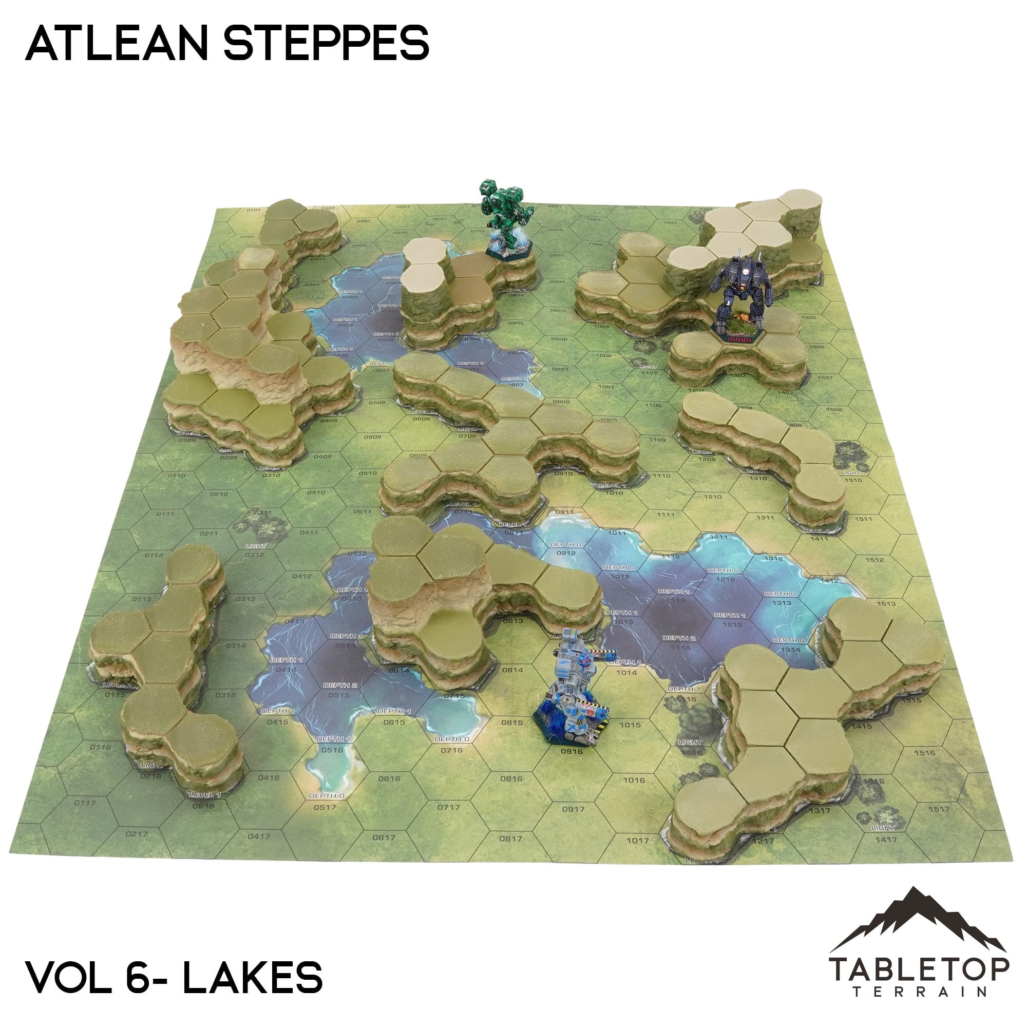 Lakes Compatible Map Hill Sets - Atlean Steppes