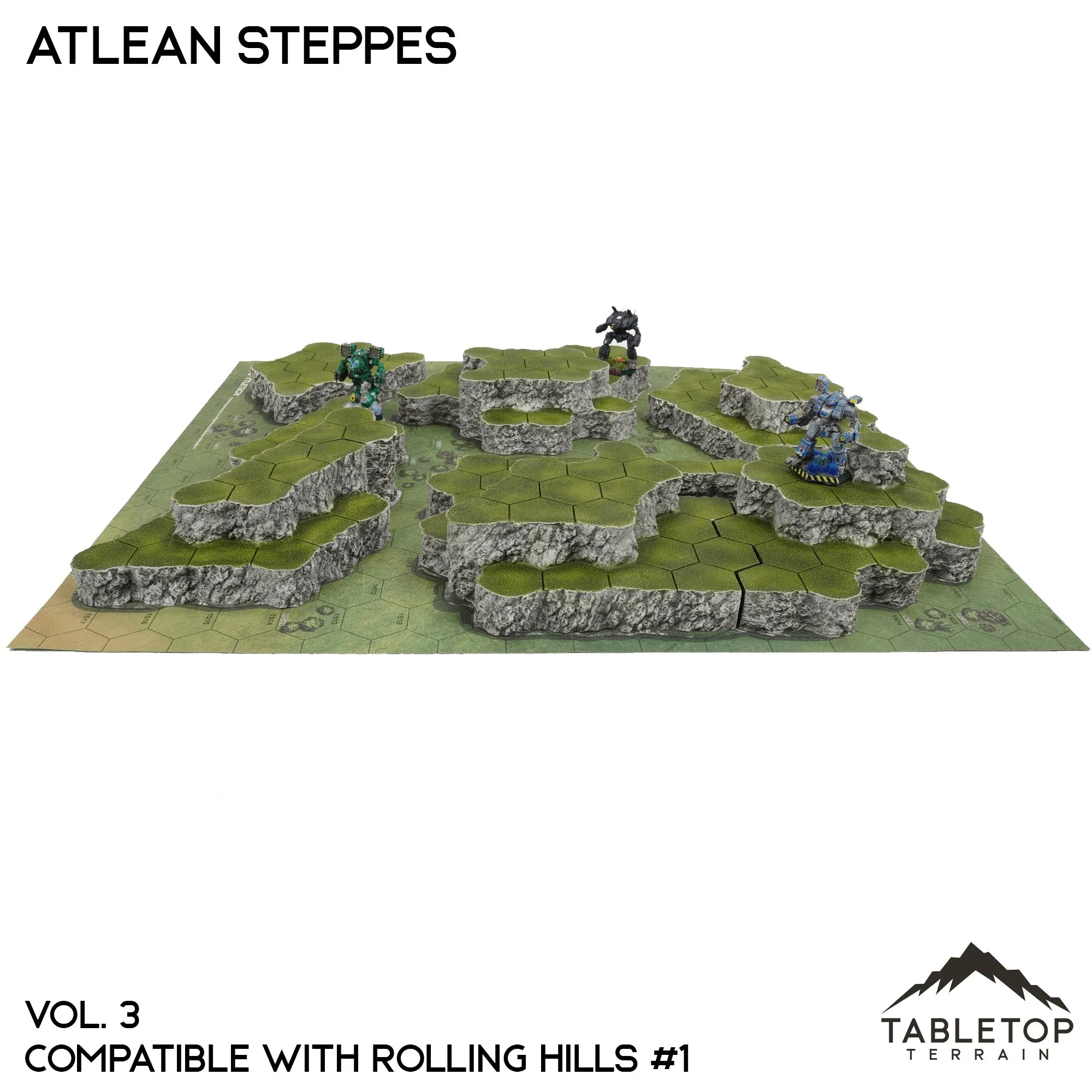 Rolling Hills #1 Compatible Map Hill Sets - Atlean Steppes