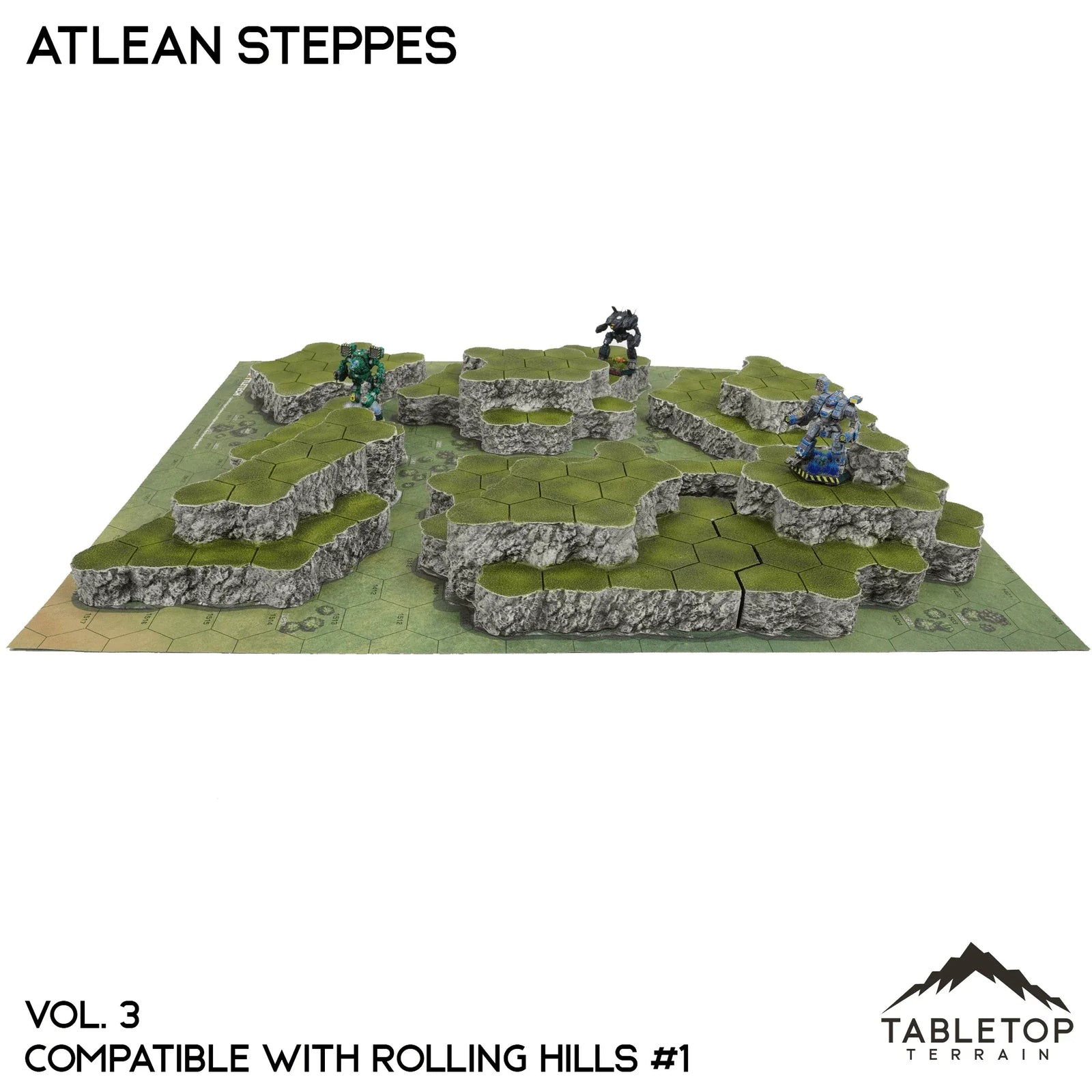 Rolling Hills #1 Compatible Map Hill Sets - Atlean Steppes