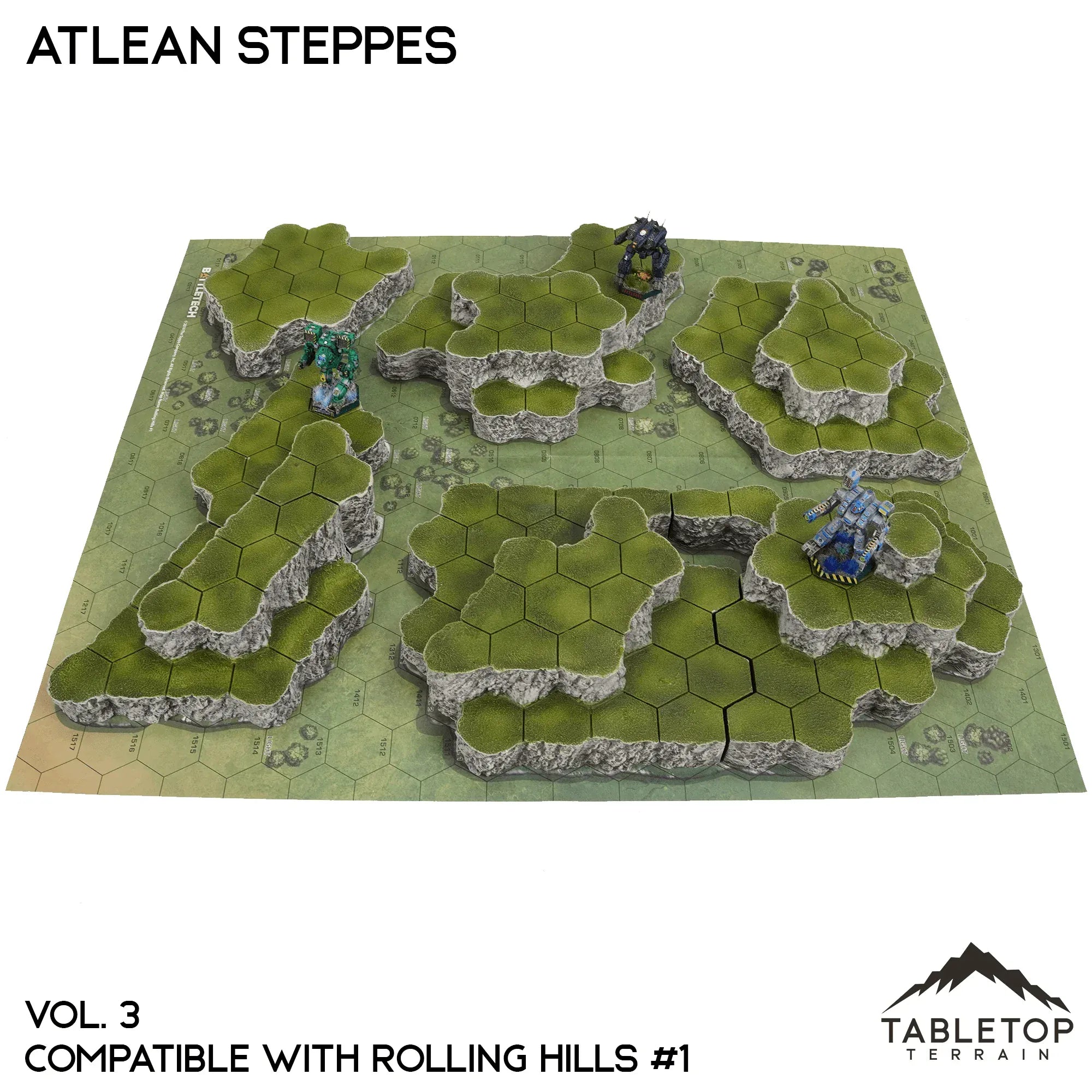 Rolling Hills #1 Compatible Map Hill Sets - Atlean Steppes