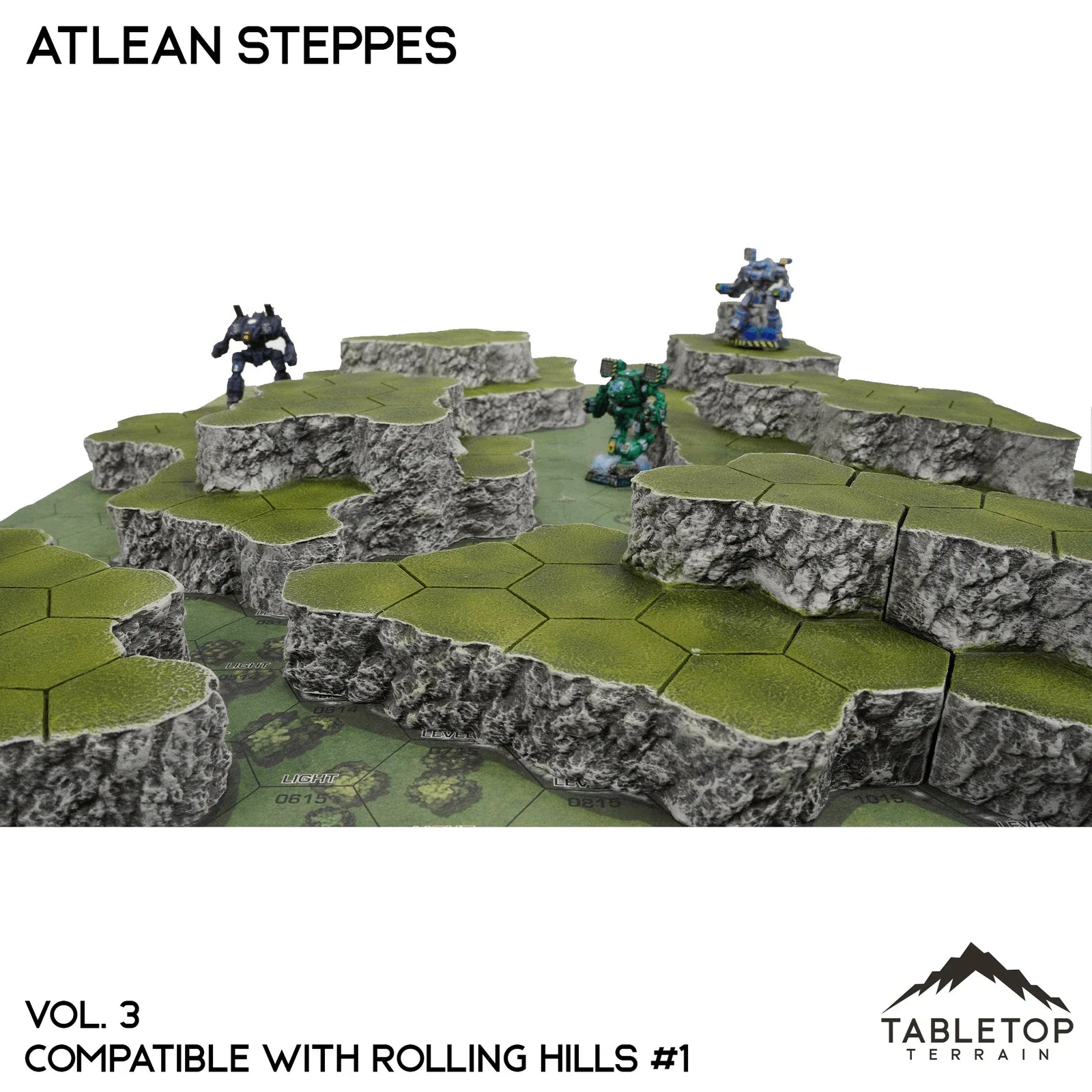 Rolling Hills #1 Compatible Map Hill Sets - Atlean Steppes