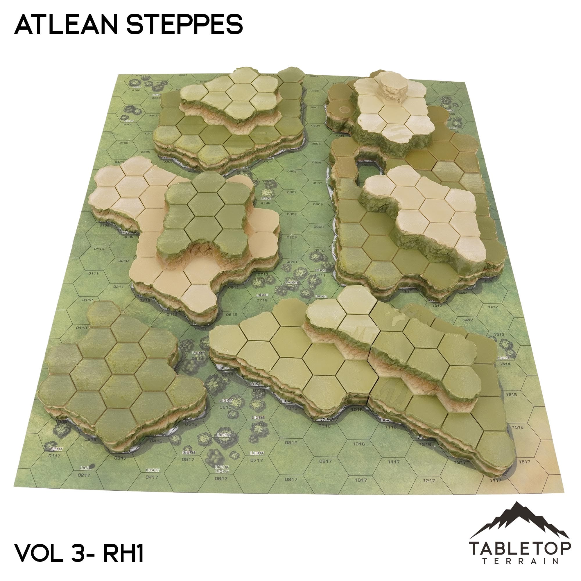 Rolling Hills #1 Compatible Map Hill Sets - Atlean Steppes