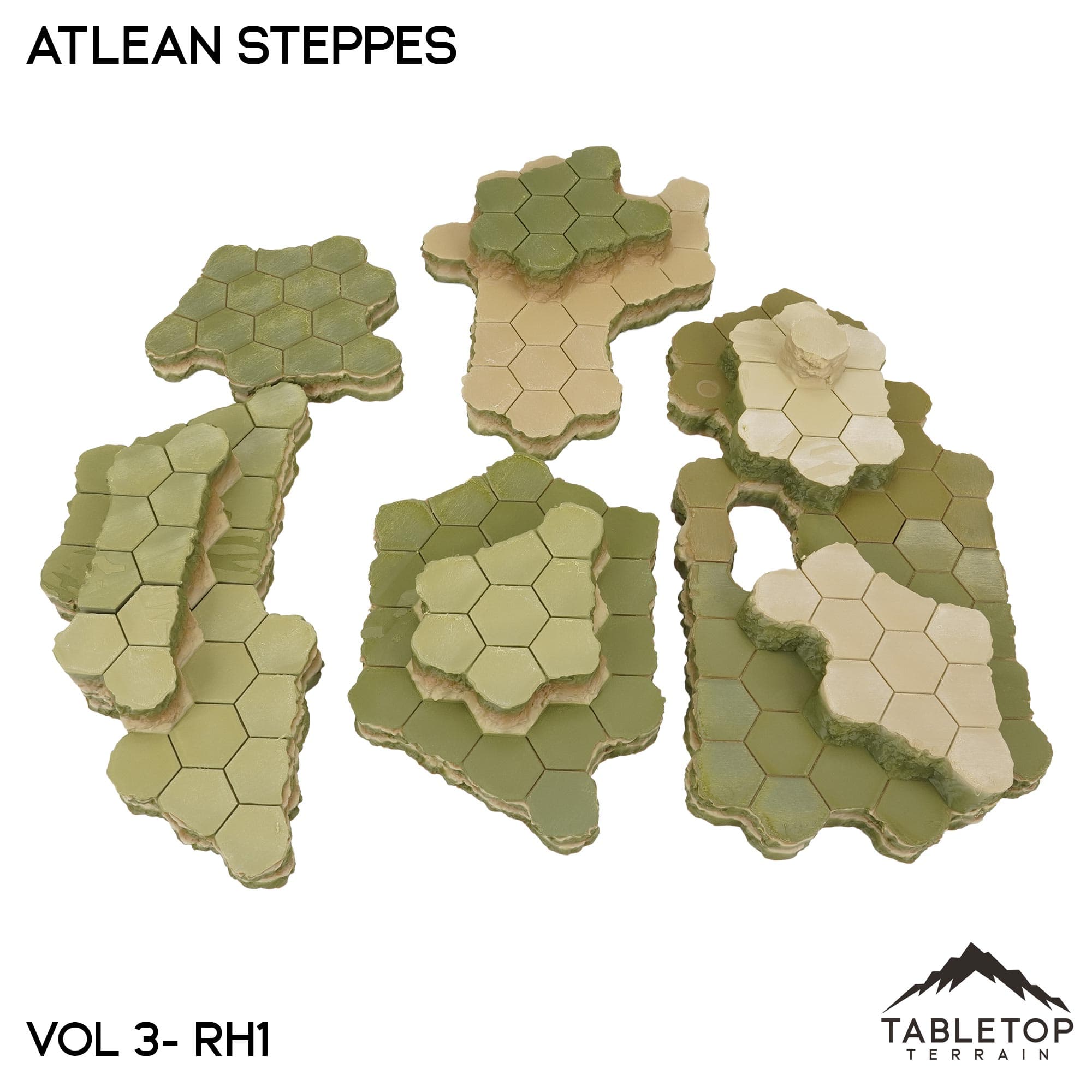 Rolling Hills #1 Compatible Map Hill Sets - Atlean Steppes