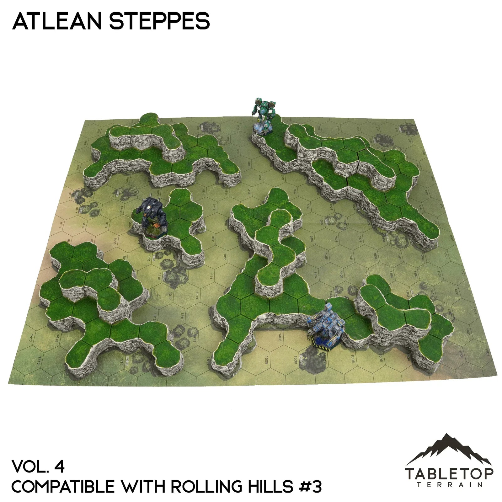 Rolling Hills #3 Compatible Map Hill Sets - Atlean Steppes