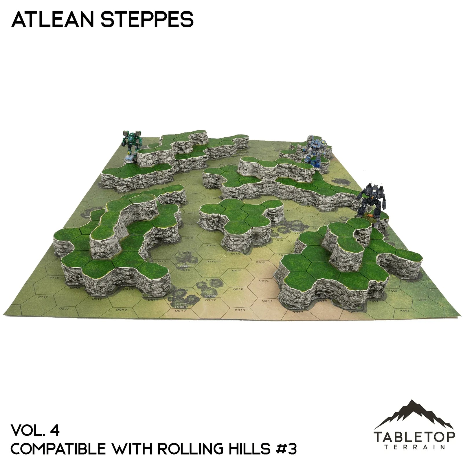 Rolling Hills #3 Compatible Map Hill Sets - Atlean Steppes