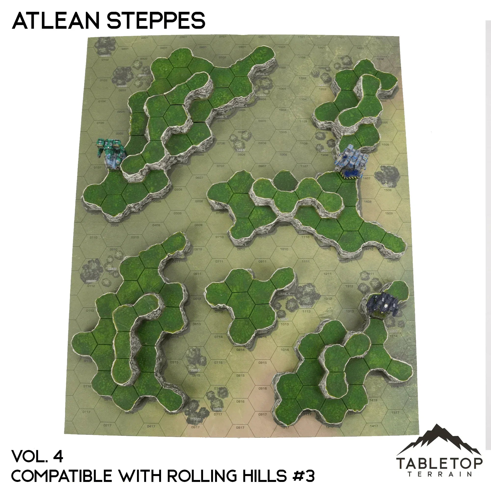 Rolling Hills #3 Compatible Map Hill Sets - Atlean Steppes