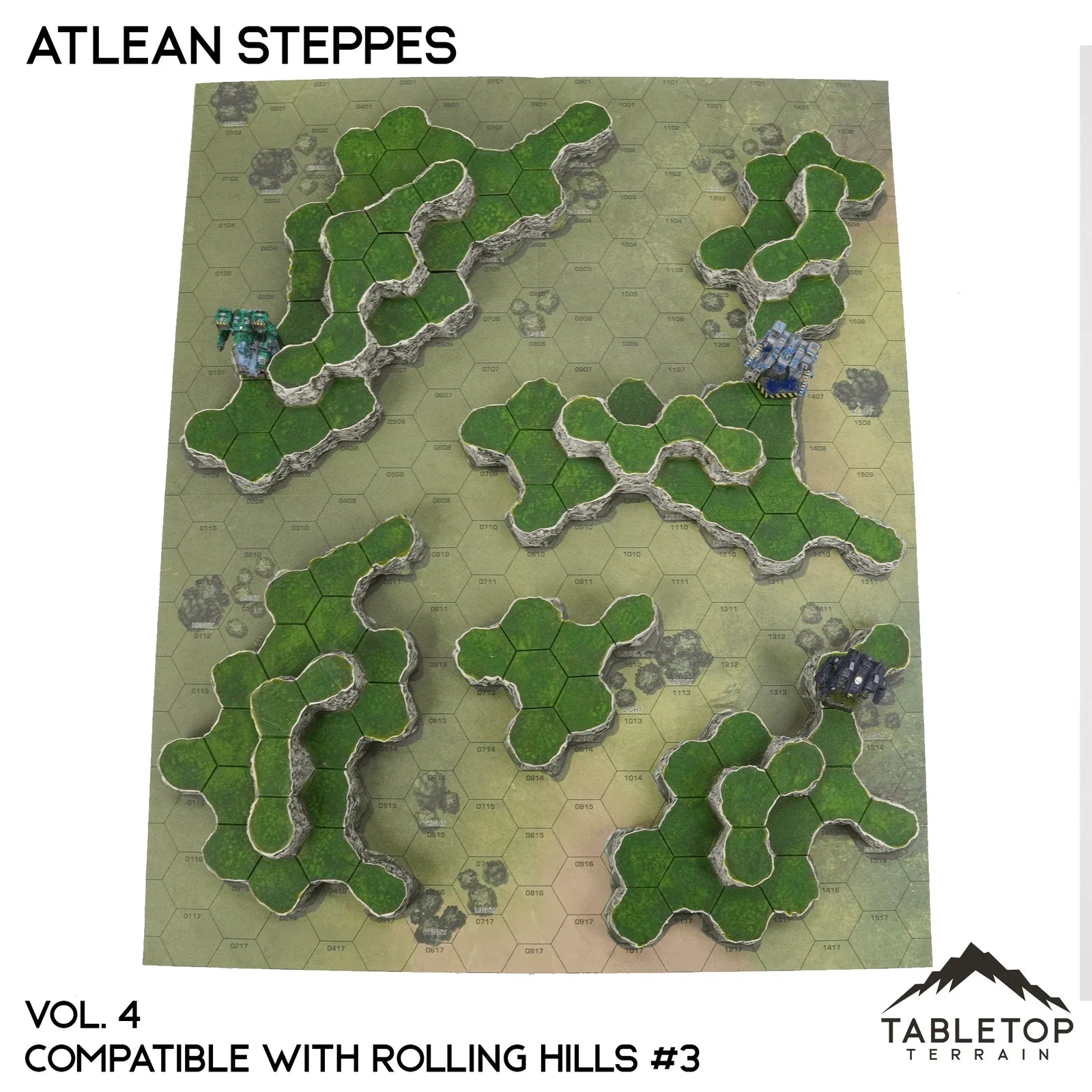 Rolling Hills #3 Compatible Map Hill Sets - Atlean Steppes