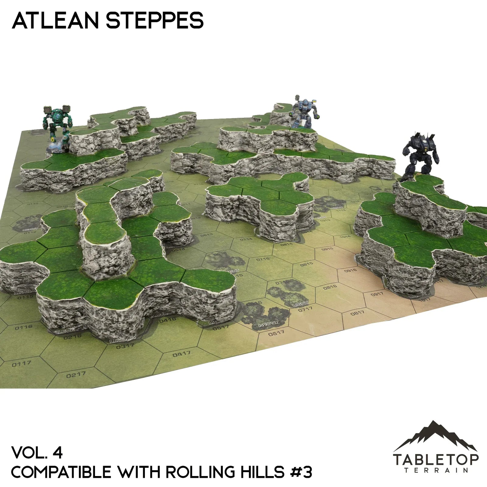 Rolling Hills #3 Compatible Map Hill Sets - Atlean Steppes