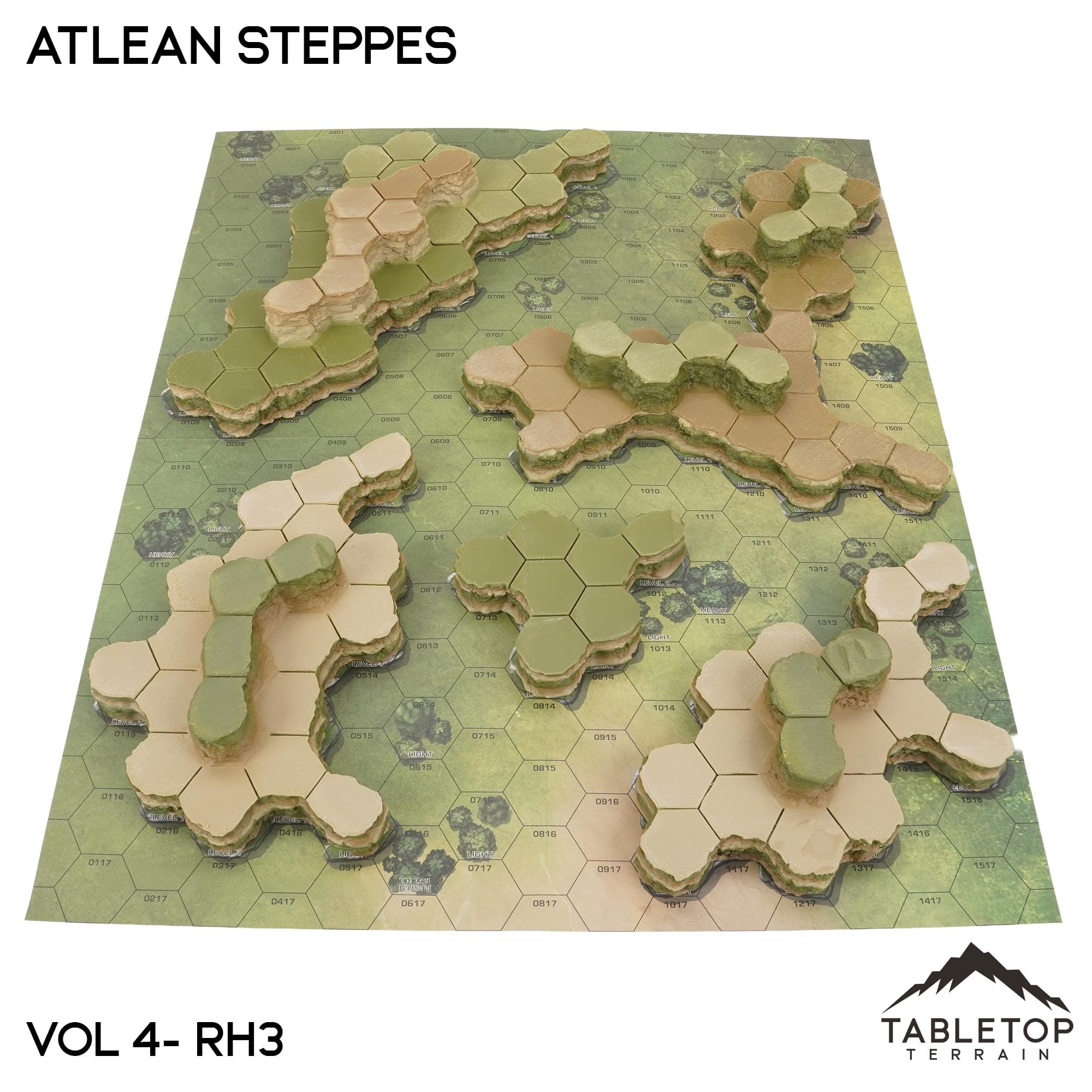 Rolling Hills #3 Compatible Map Hill Sets - Atlean Steppes