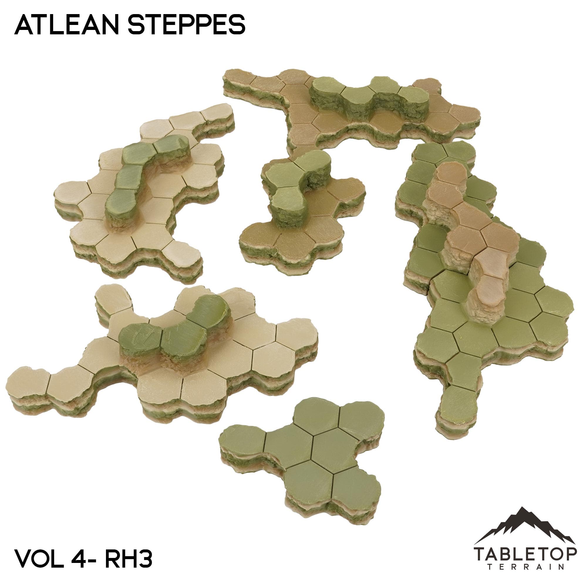 Rolling Hills #3 Compatible Map Hill Sets - Atlean Steppes