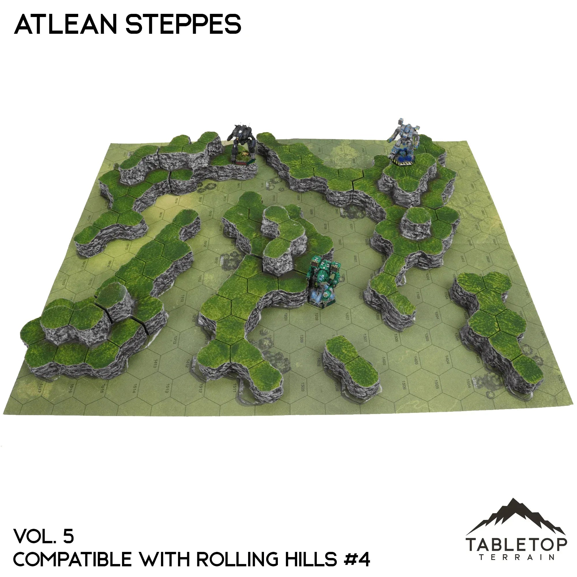 Rolling Hills #4 Compatible Map Hill Sets - Atlean Steppes