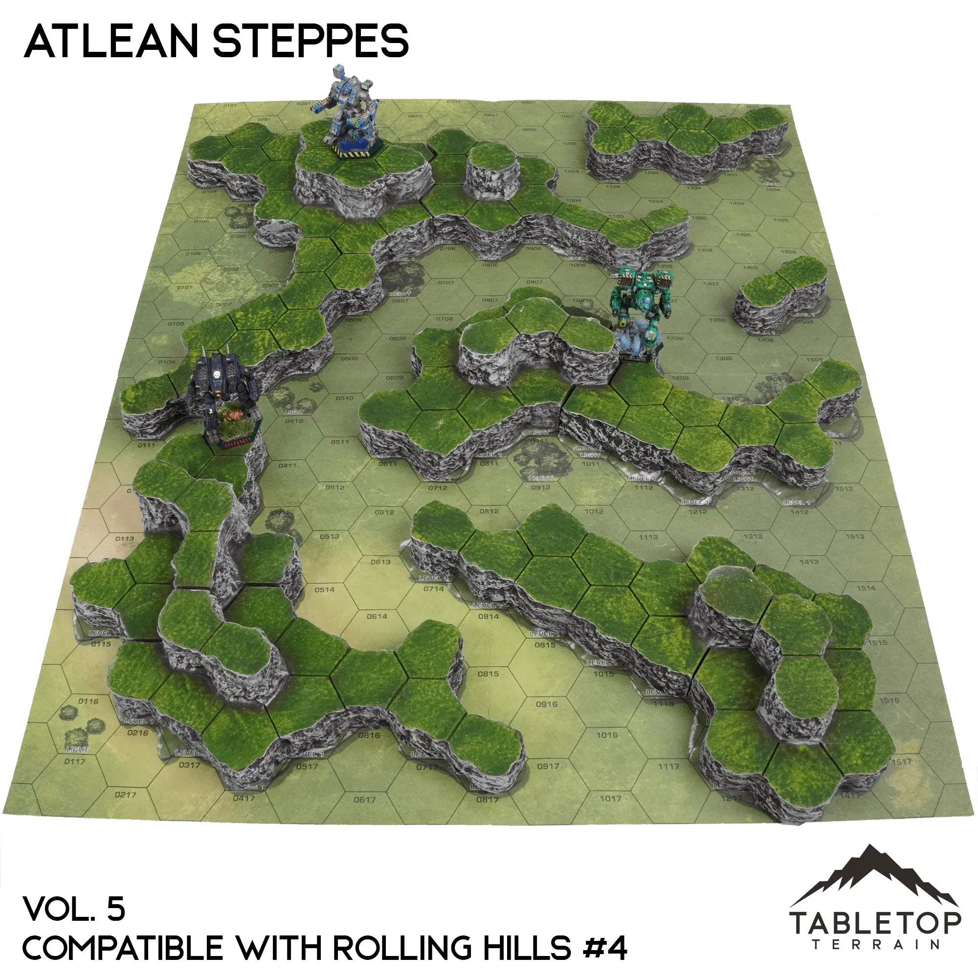 Rolling Hills #4 Compatible Map Hill Sets - Atlean Steppes