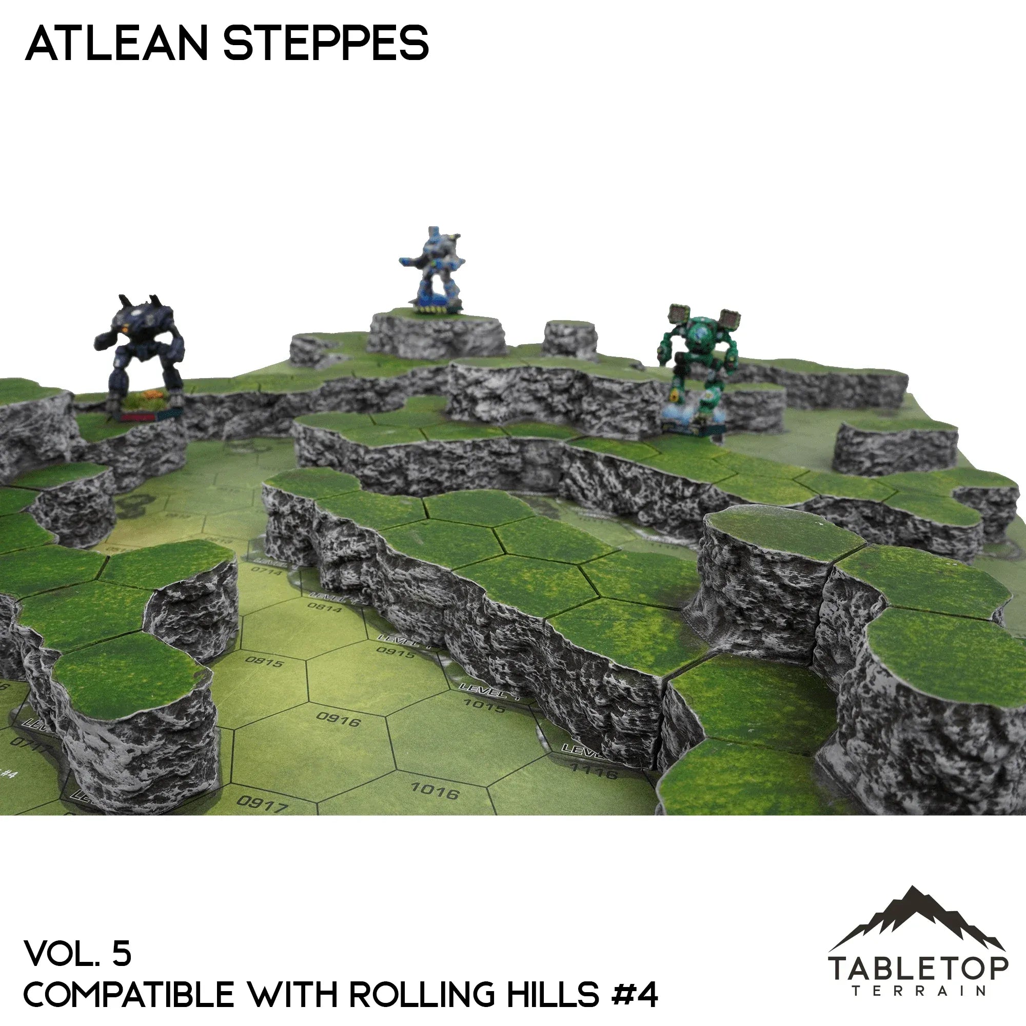 Rolling Hills #4 Compatible Map Hill Sets - Atlean Steppes