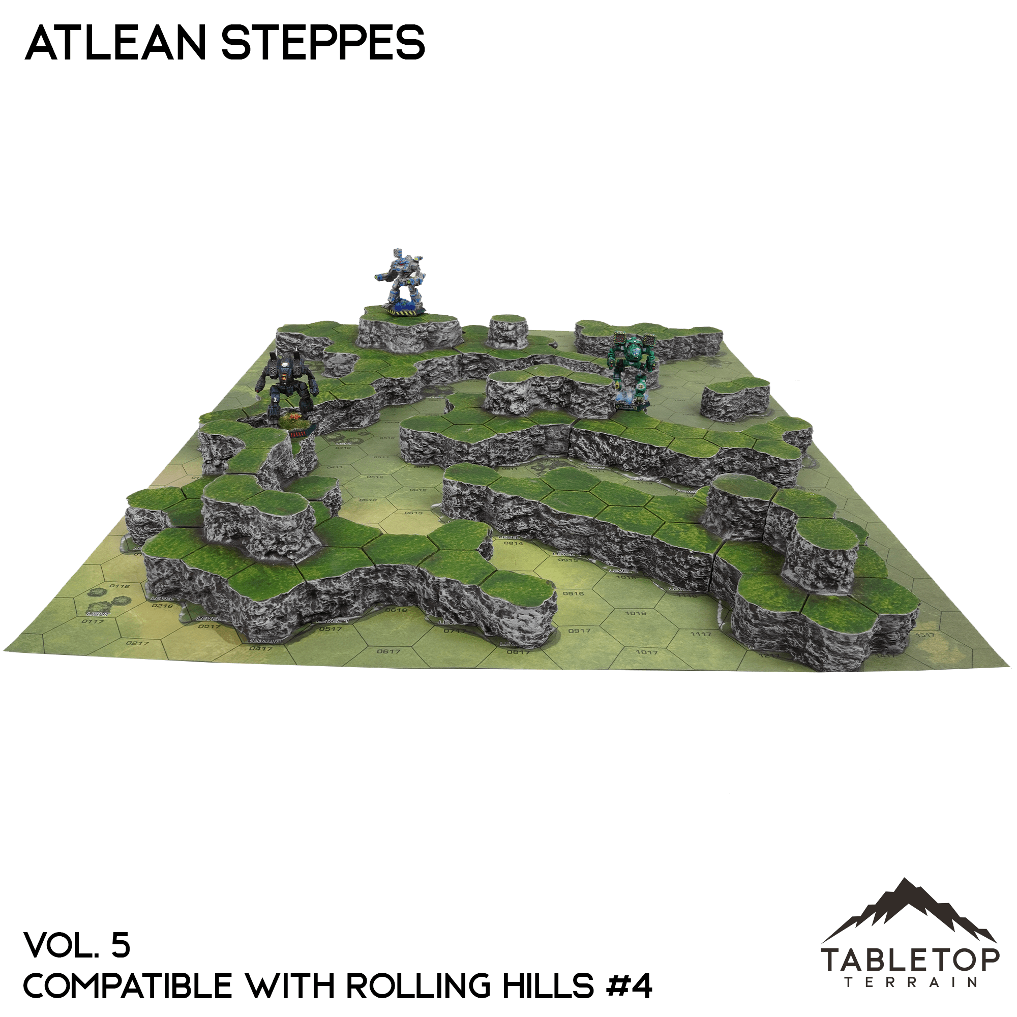 Rolling Hills #4 Compatible Map Hill Sets - Atlean Steppes