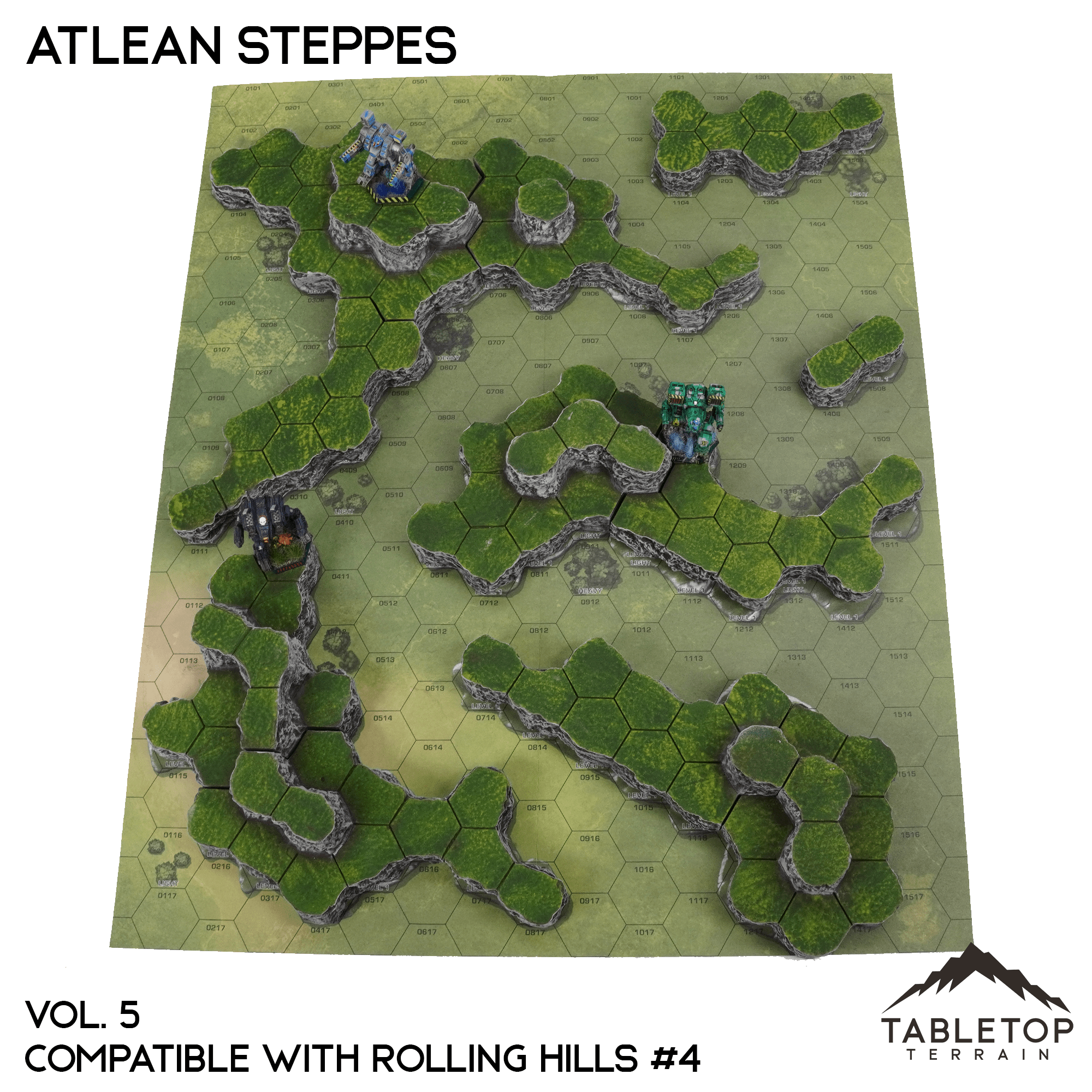Rolling Hills #4 Compatible Map Hill Sets - Atlean Steppes