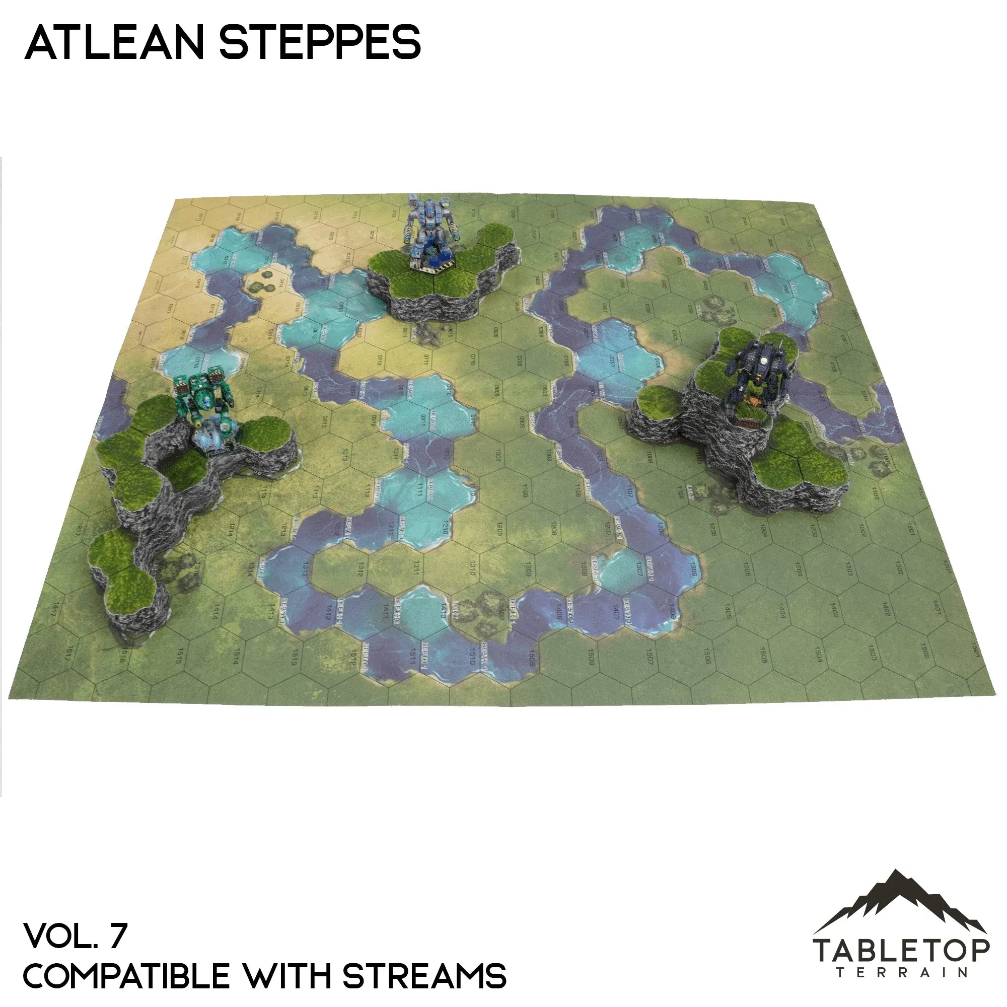 Streams Compatible Map Hill Sets - Atlean Steppes