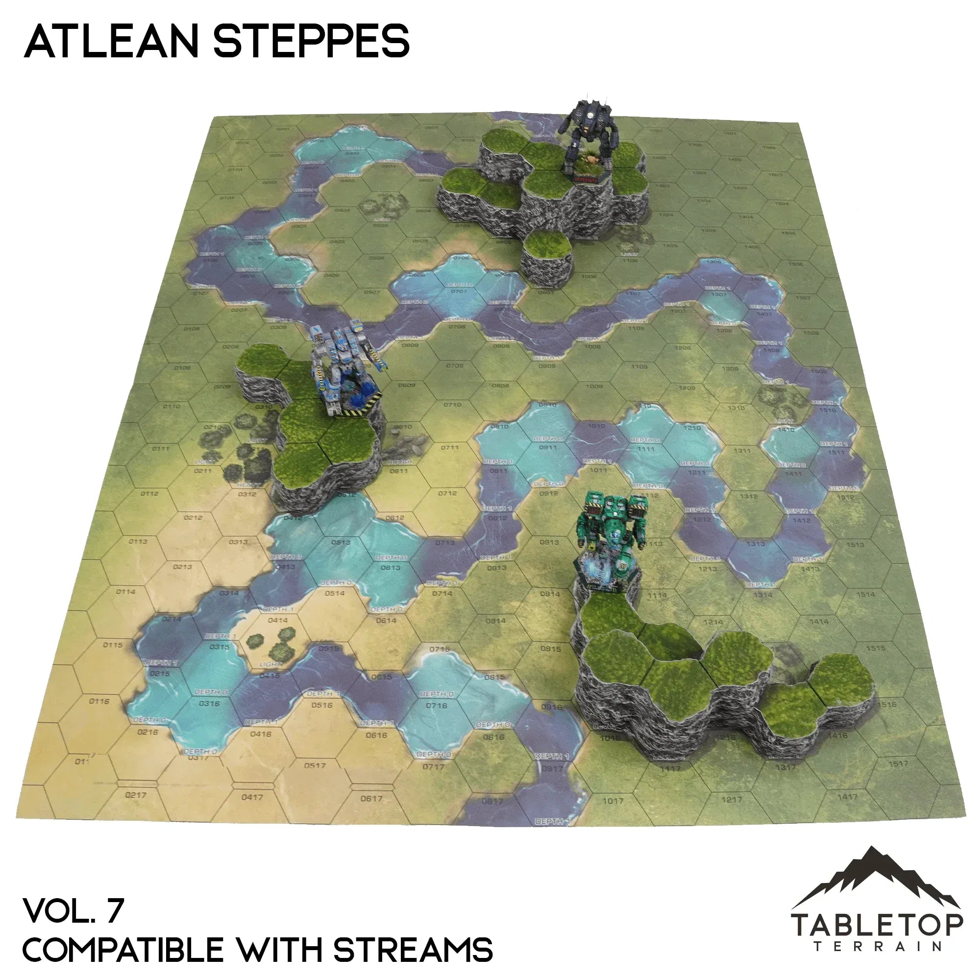 Streams Compatible Map Hill Sets - Atlean Steppes