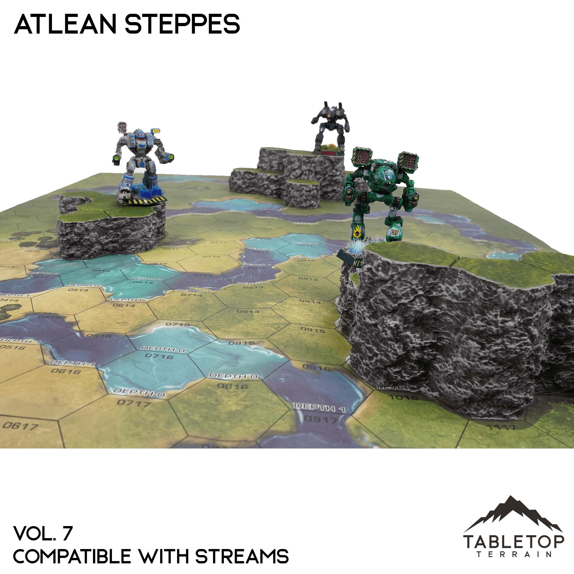 Streams Compatible Map Hill Sets - Atlean Steppes
