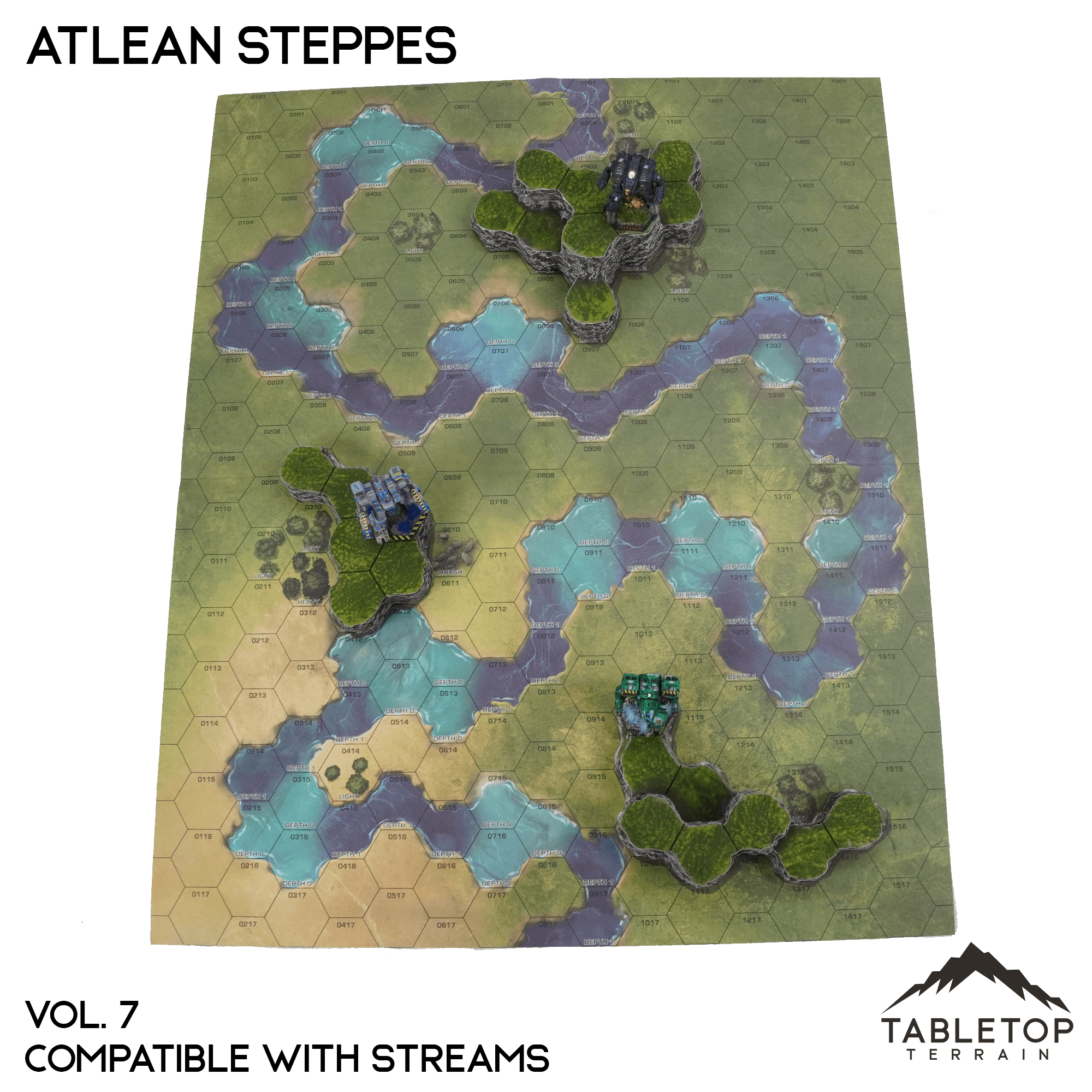 Streams Compatible Map Hill Sets - Atlean Steppes