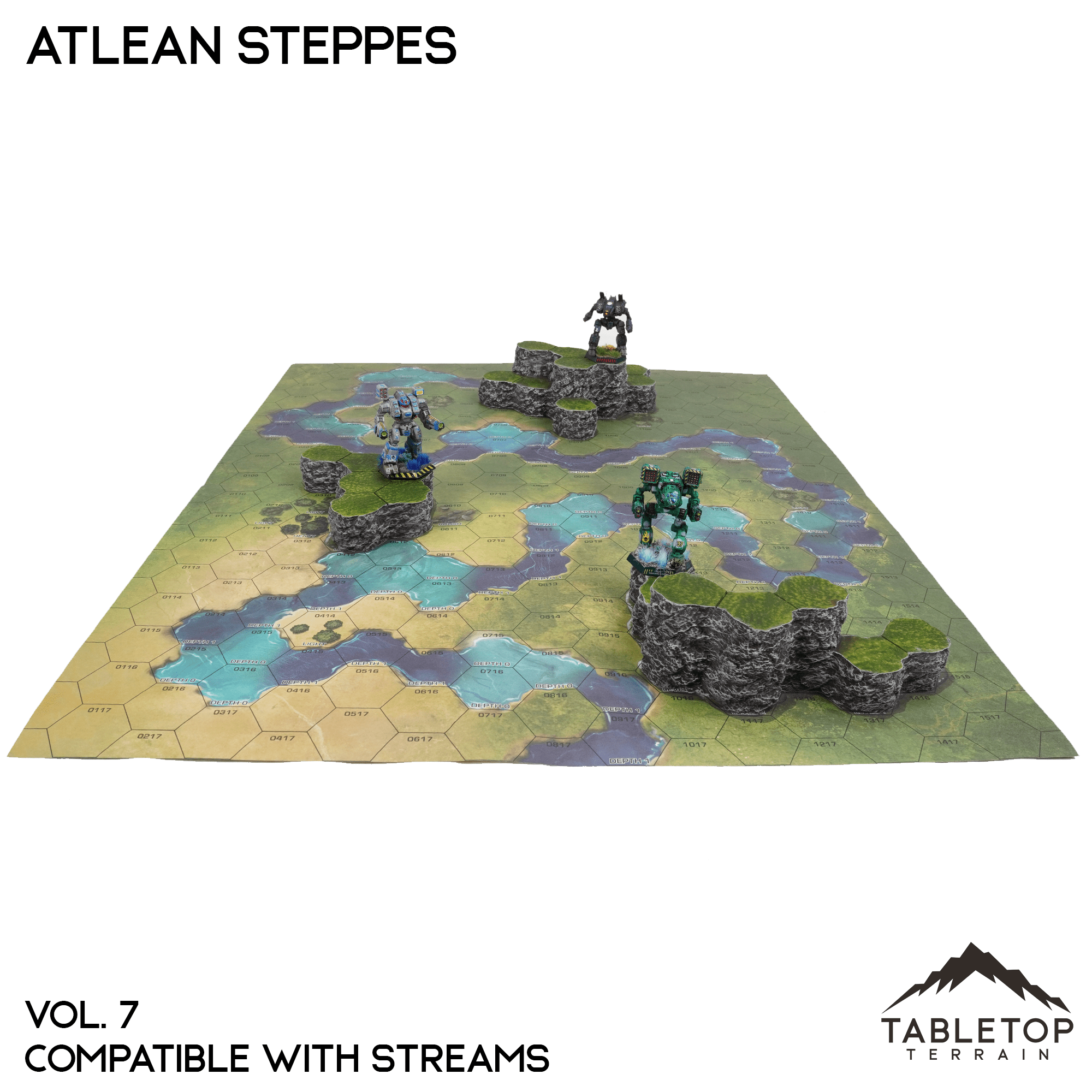 Streams Compatible Map Hill Sets - Atlean Steppes