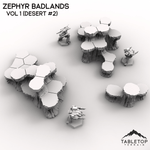 HEXTECH Zephyr Badlands Map Hill Sets - 6mm