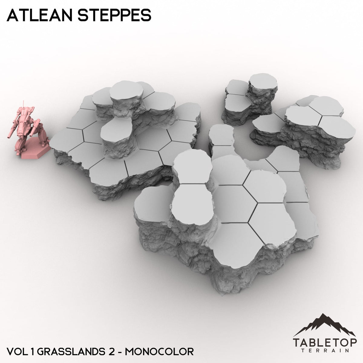 HEXTECH Atlean Steppes Map Hill Sets - 6mm