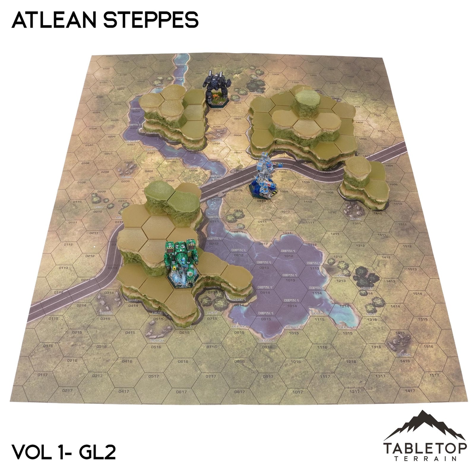 HEXTECH Atlean Steppes Map Hill Sets - 6mm