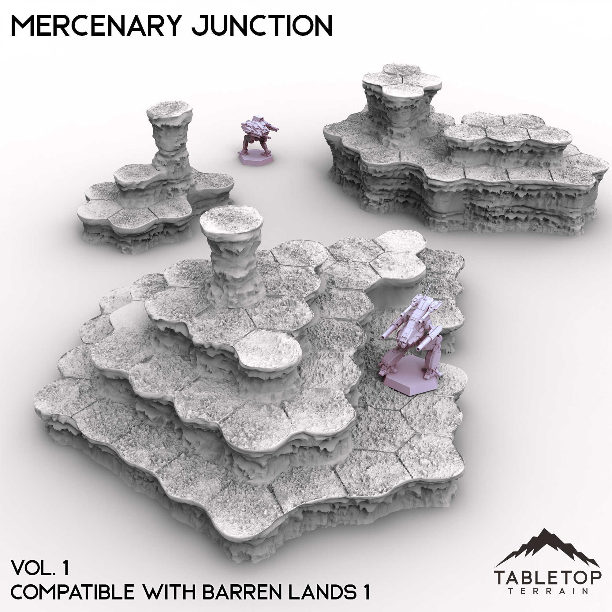 HEXTECH Mercenary Junction Map Hill Sets-6mm