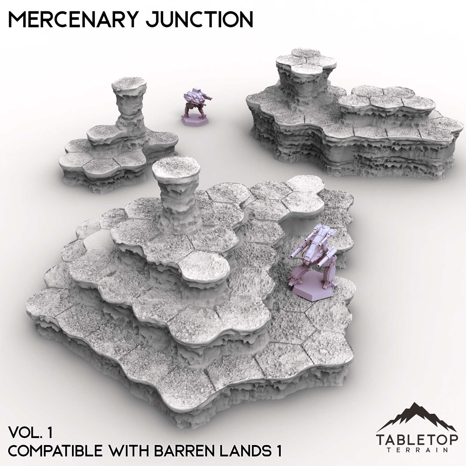 HEXTECH Mercenary Junction Map Hill Sets-6mm