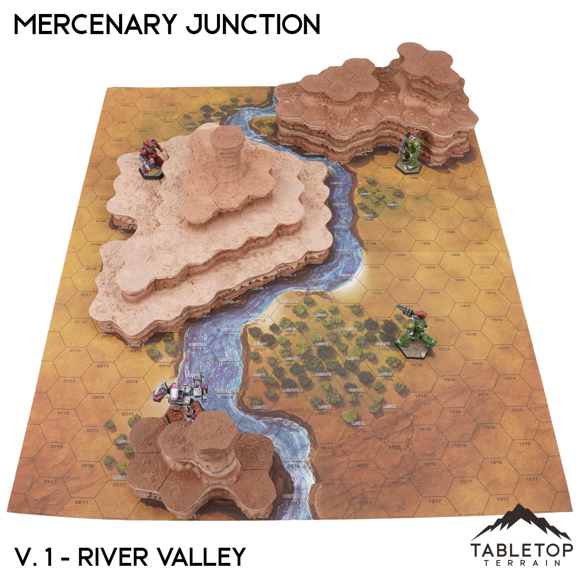 HEXTECH Mercenary Junction Map Hill Sets-6mm