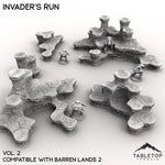 HEXTECH Invader's Run Map Hill Sets - 6mm