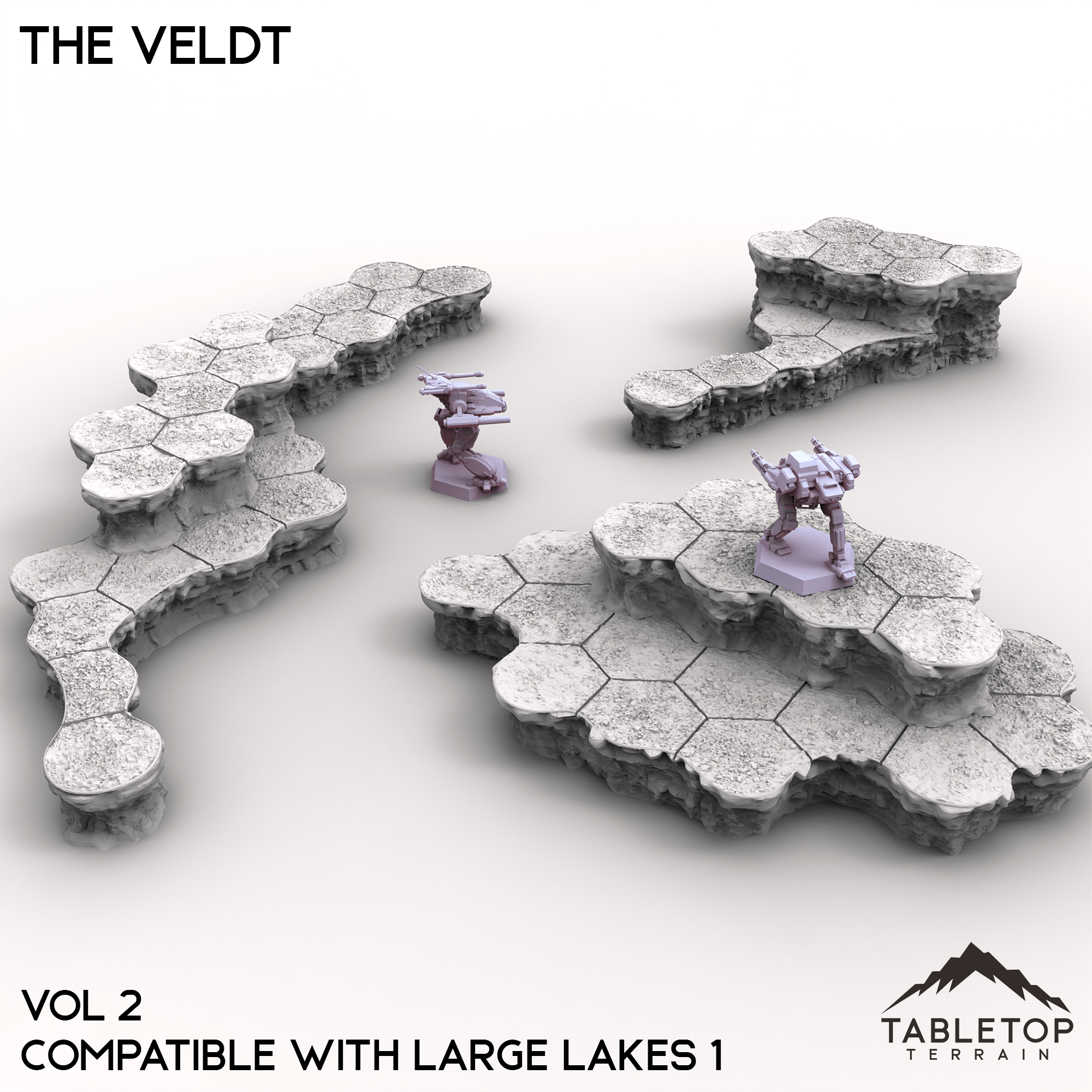 HEXTECH The Veldt Map Hill Sets-6mm