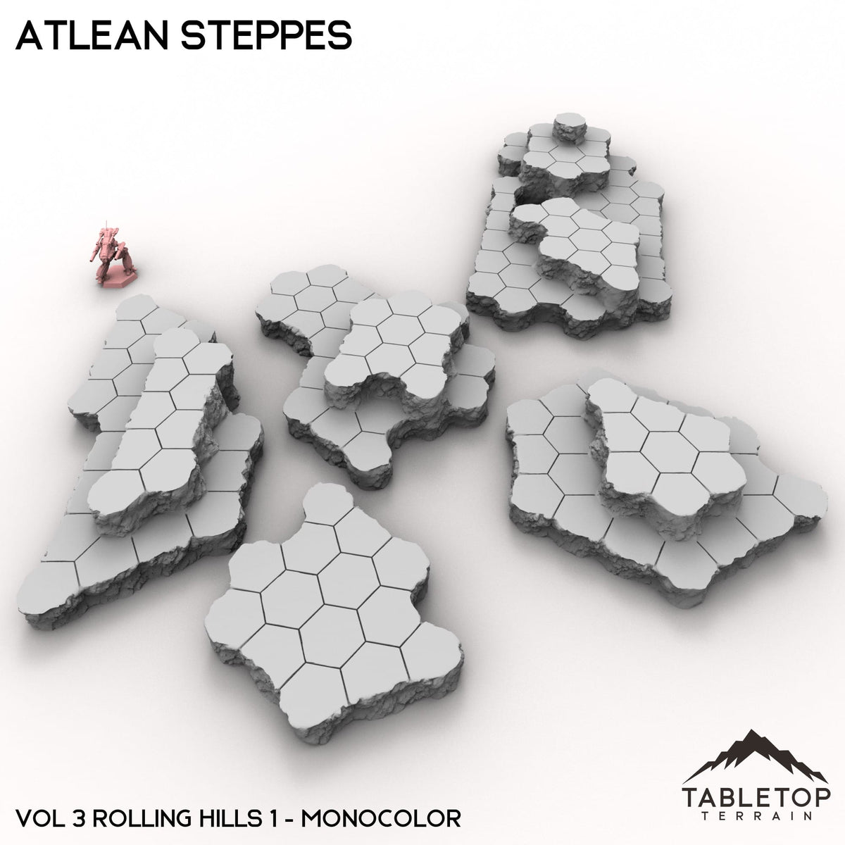 HEXTECH Atlean Steppes Map Hill Sets - 6mm